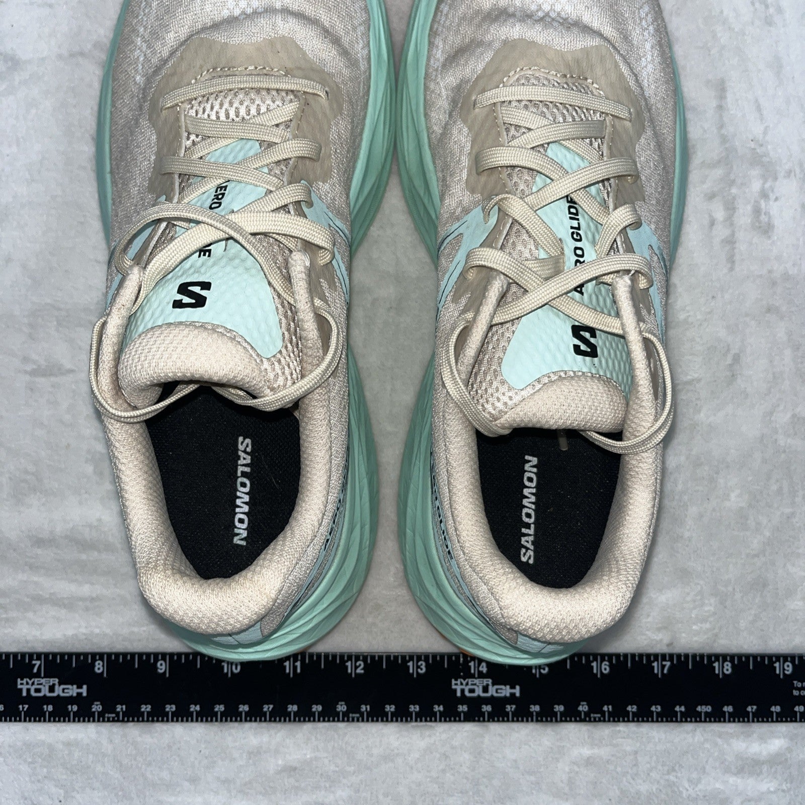 Salomon Aero Glide Granite Green Tan Size 8 Women’s Energy Foam
