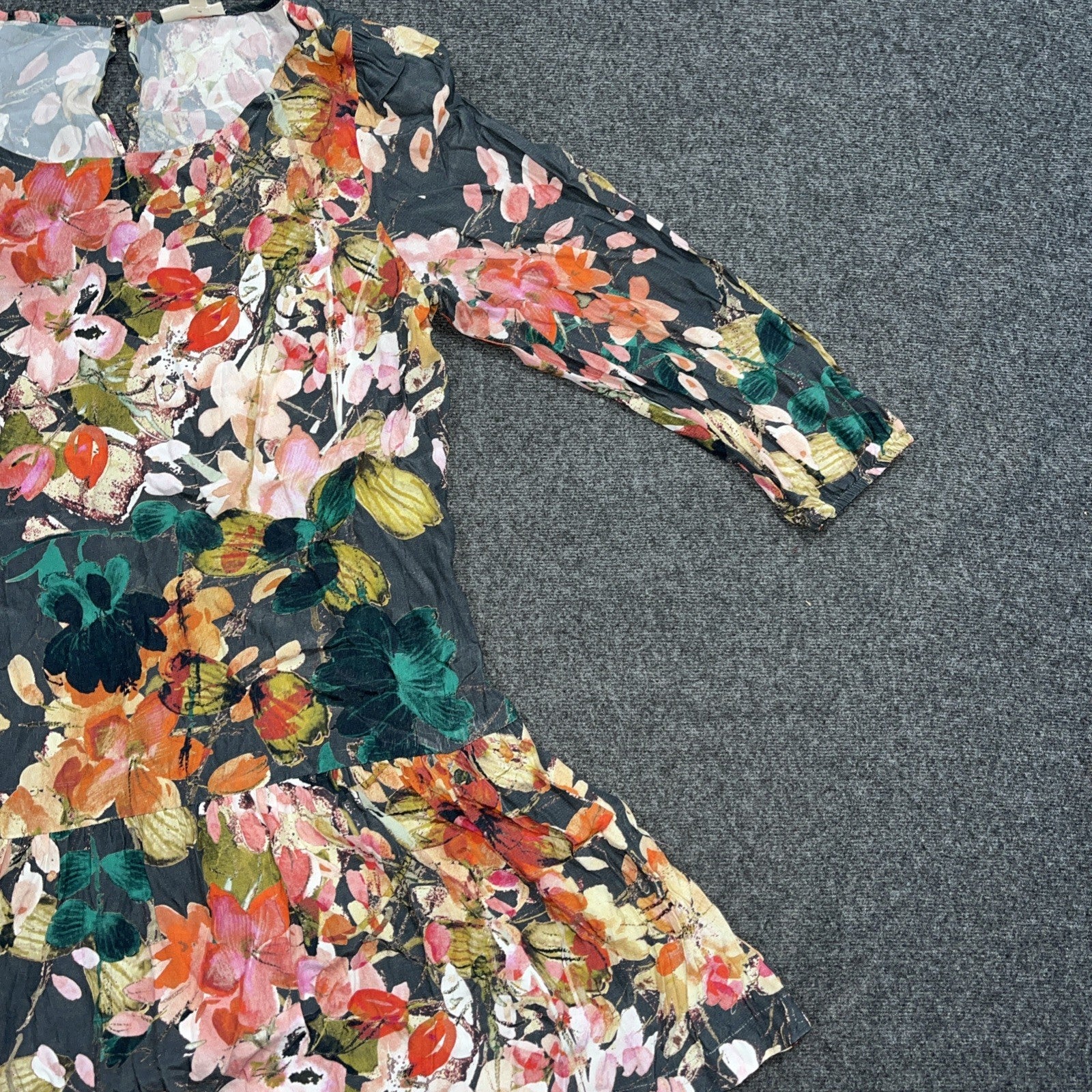 Anthropologie Meadow Rue Mini Dress SIZE 10 Women Short Drop Waist Cottage Fairy