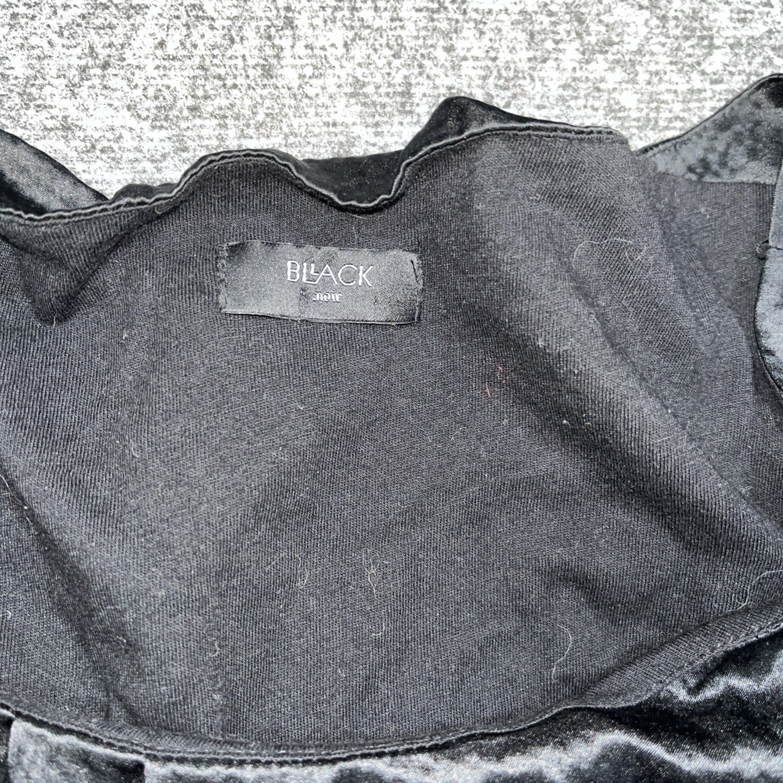 Bllack Noir Womens Tank Top Silk Blend Size Small Loose Fit Scoop Neck Pullover