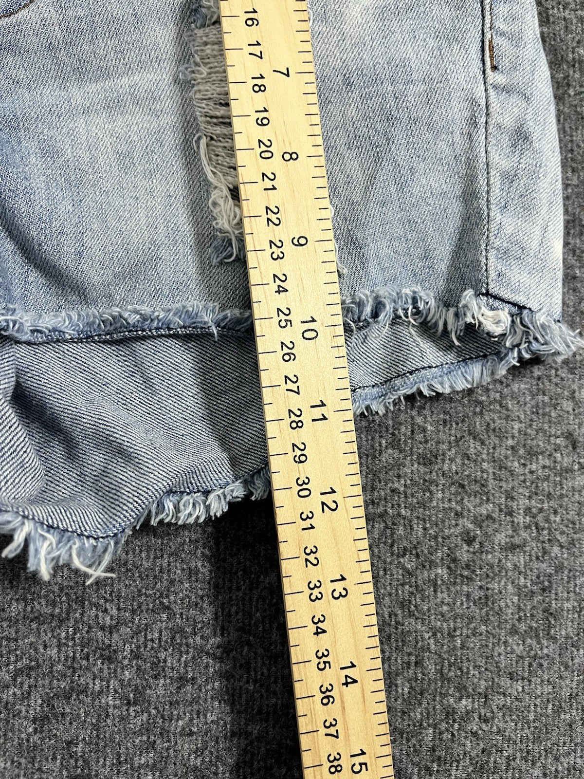 STS BLUE ELEANORA JEAN SHORTS FRAYED HEM DISTRESSED SIZE 1