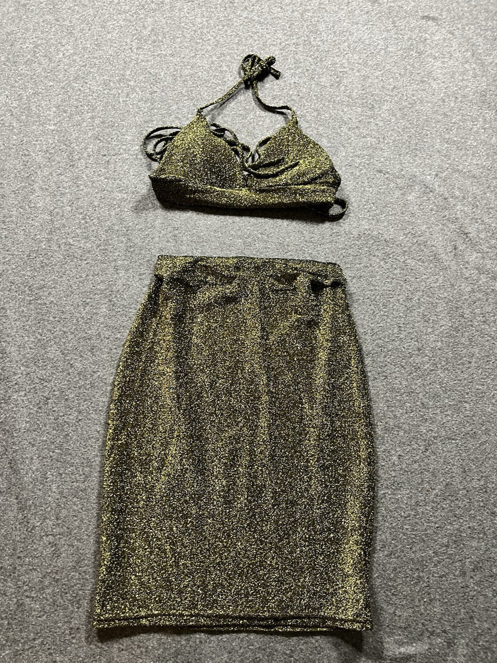 Two Piece Sparkly Dress