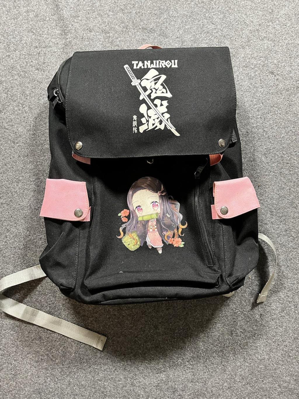 Demon Slayer Backpack Anime Student School Bag Shoulder Bag Travel Bag Gift