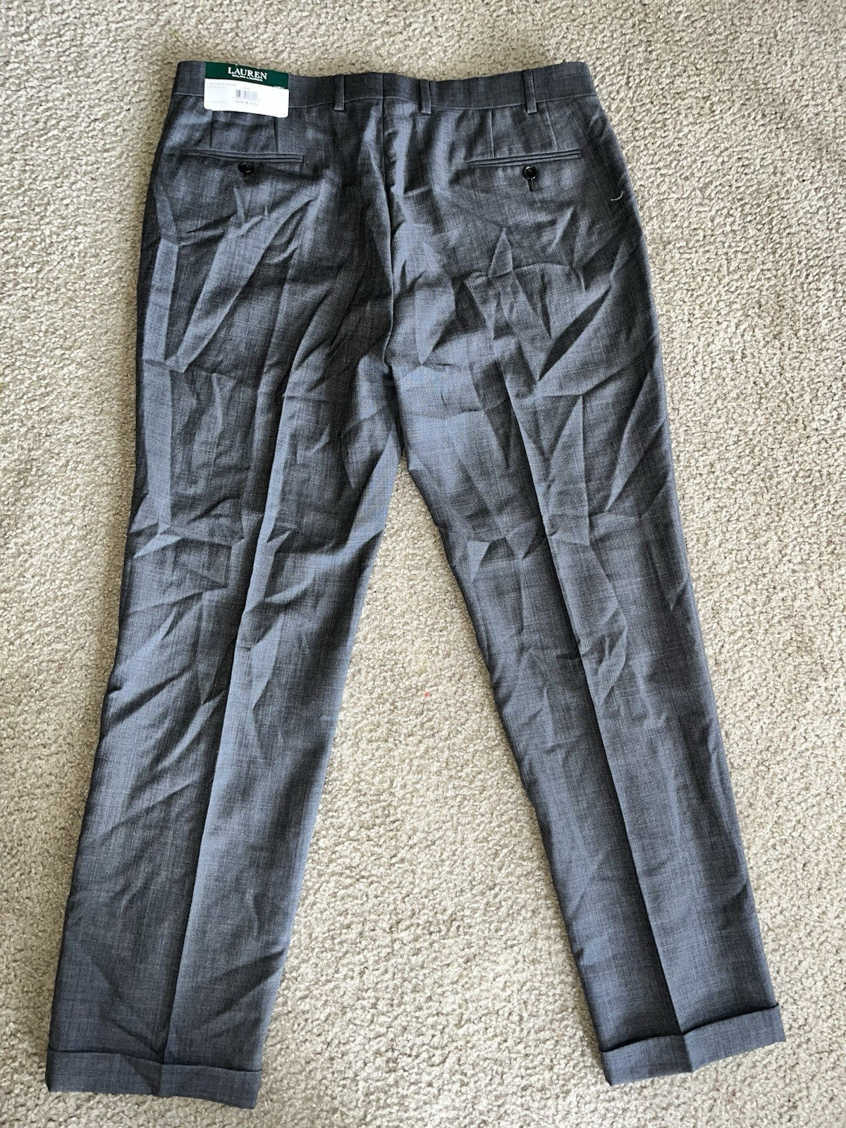 Polo Ralph Lauren Edgewood Dress Pants Grey, Size 36Wx32L  NWT