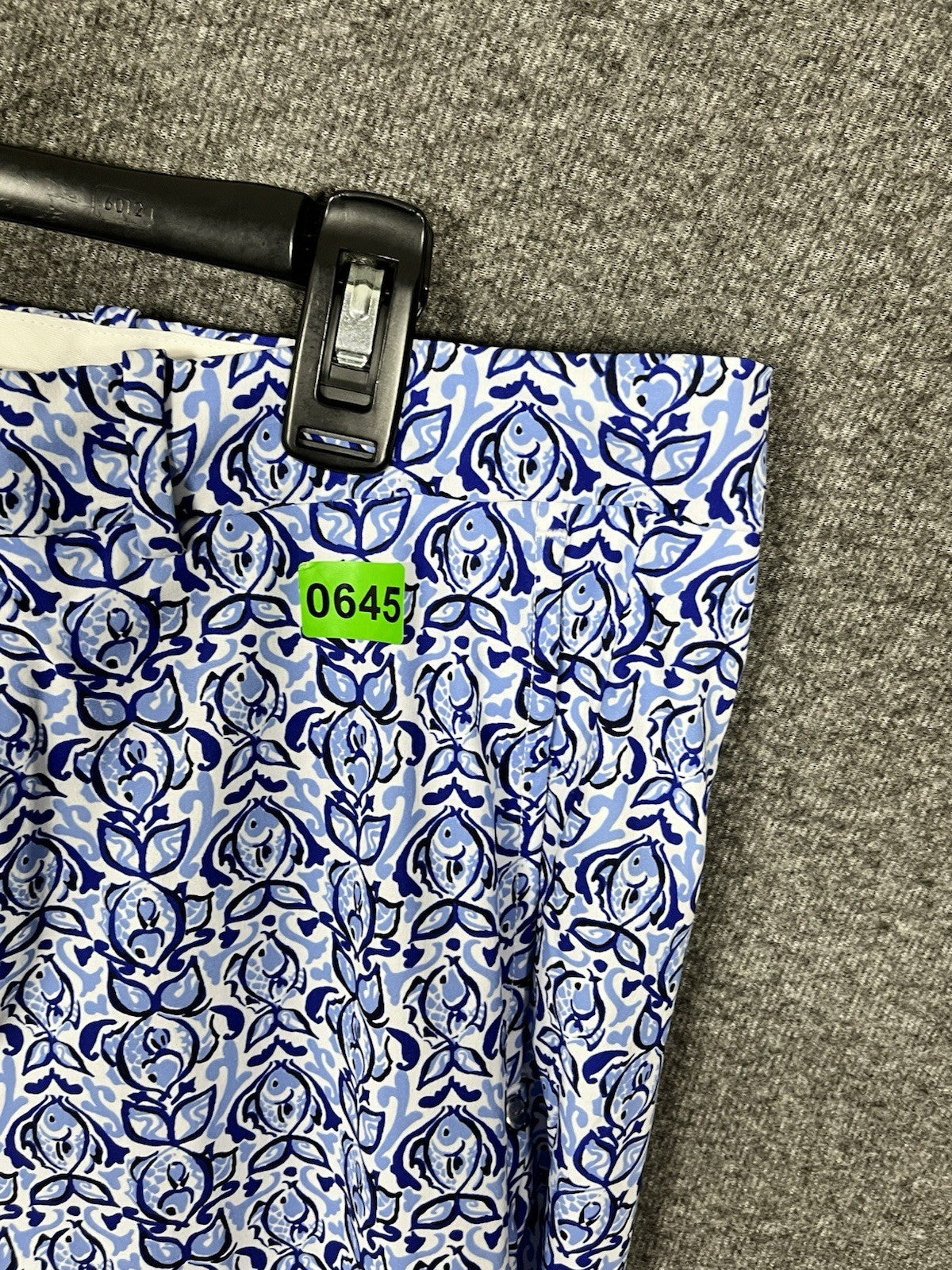 RLX RALPH LAUREN POLO WATER REPELLENT GOLF PANTS FISH PRINT BLUE 33x32 34 NWTS