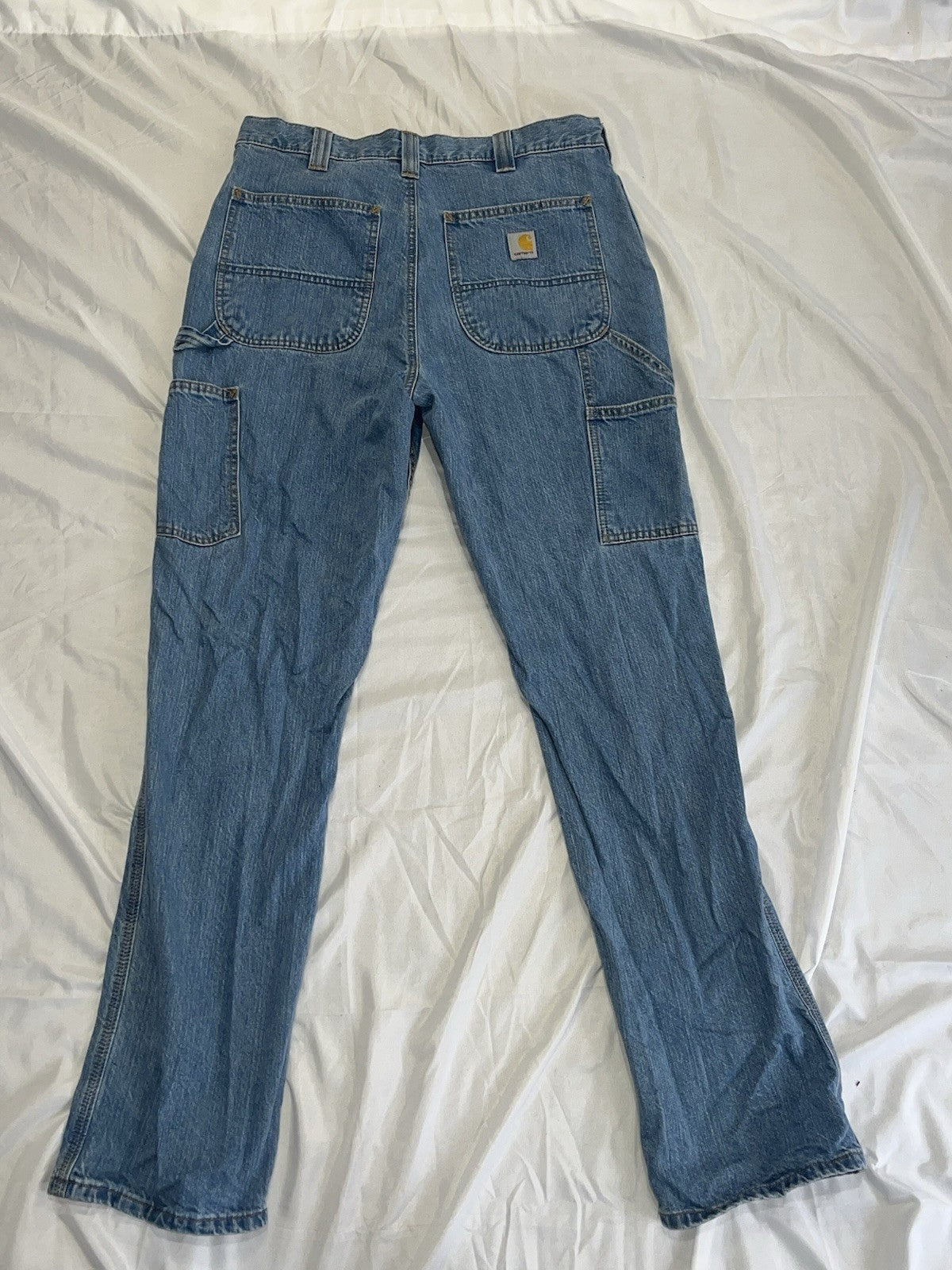 Carhartt Jeans Men's 32X34 Loose Fit Straight Leg Dark Wash Blue Denim BD4941-M