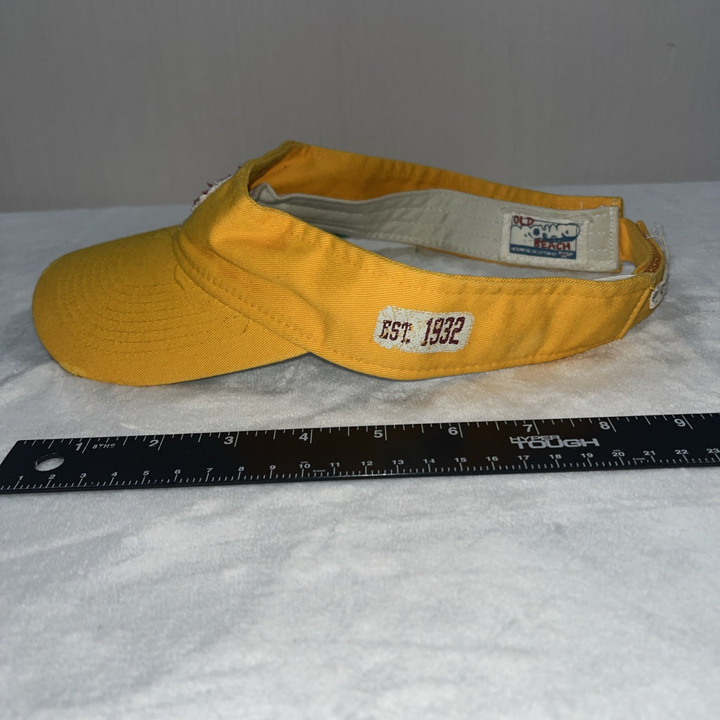 Redskins Reebok Football Club Visor Hat Men’s Yellow Adjustable Oldschool Beach 