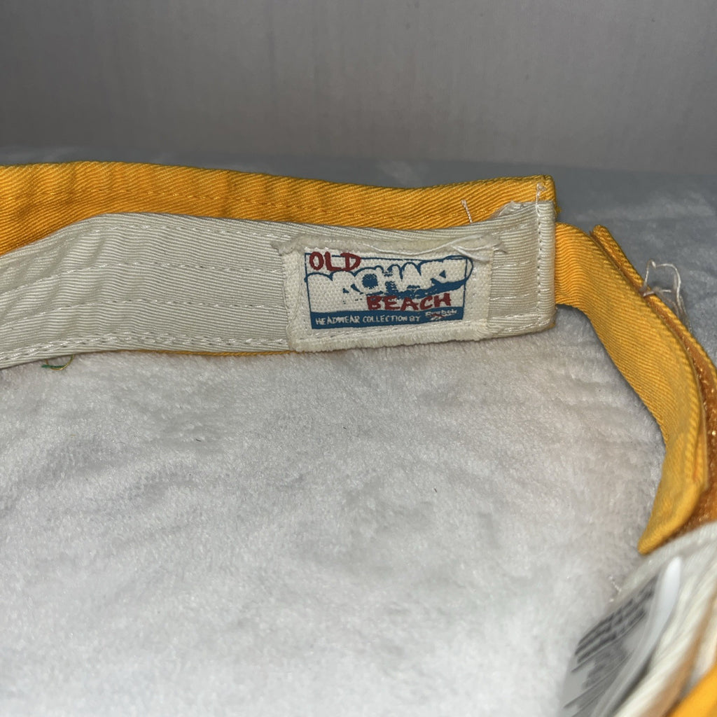 Redskins Reebok Football Club Visor Hat Men’s Yellow Adjustable Oldschool Beach 