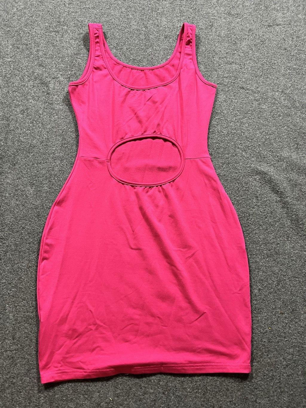Women's Hot Pink Dress Size Medium Open Back