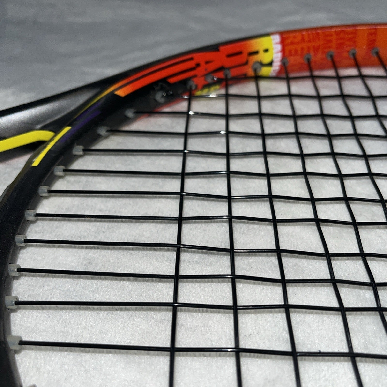 Head Radical Mp Graphene Tennis Racquet Orange Black Rubber Handle Lightweight 