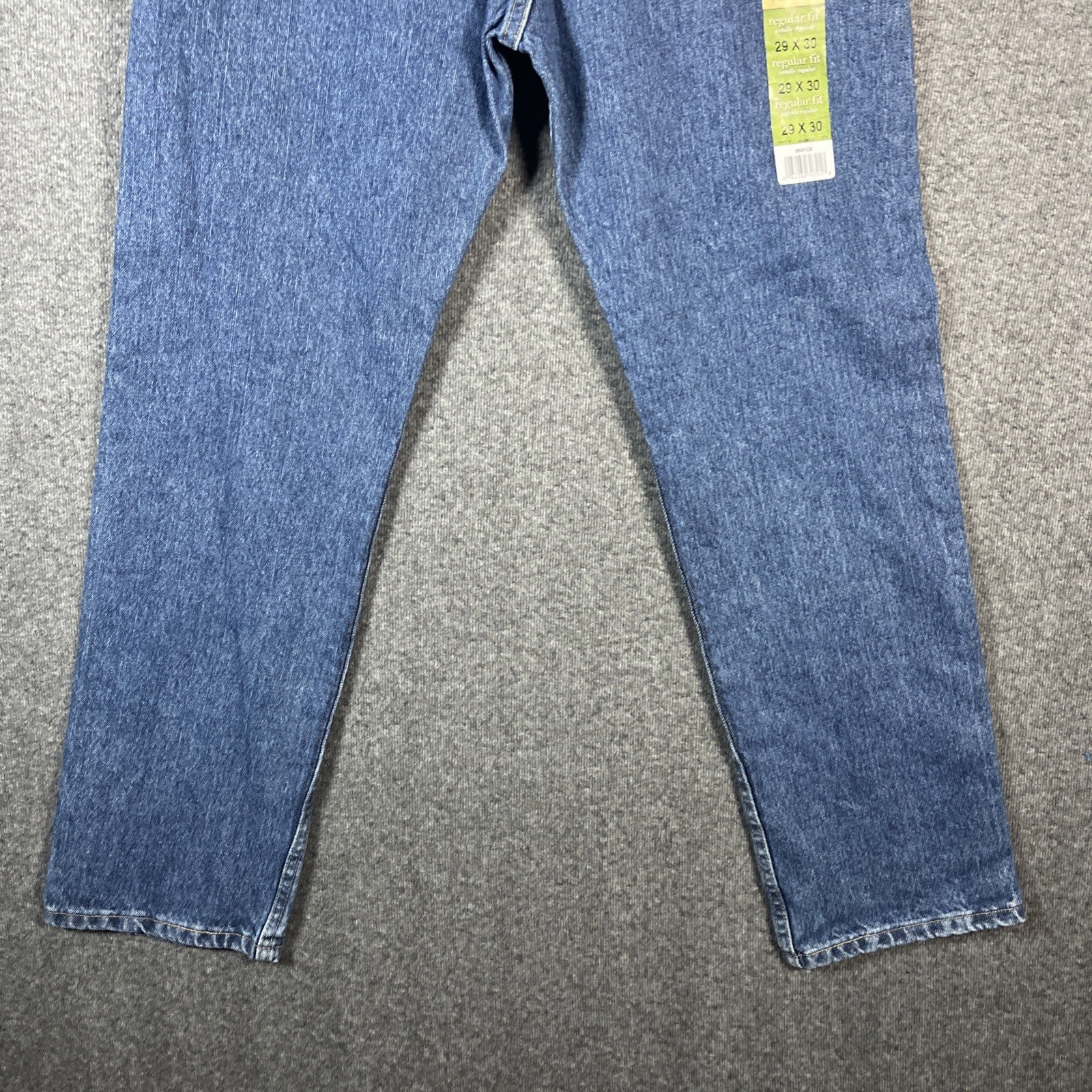 Wrangler premium denim men’s straight leg blue size 29×30 regular fit button zip
