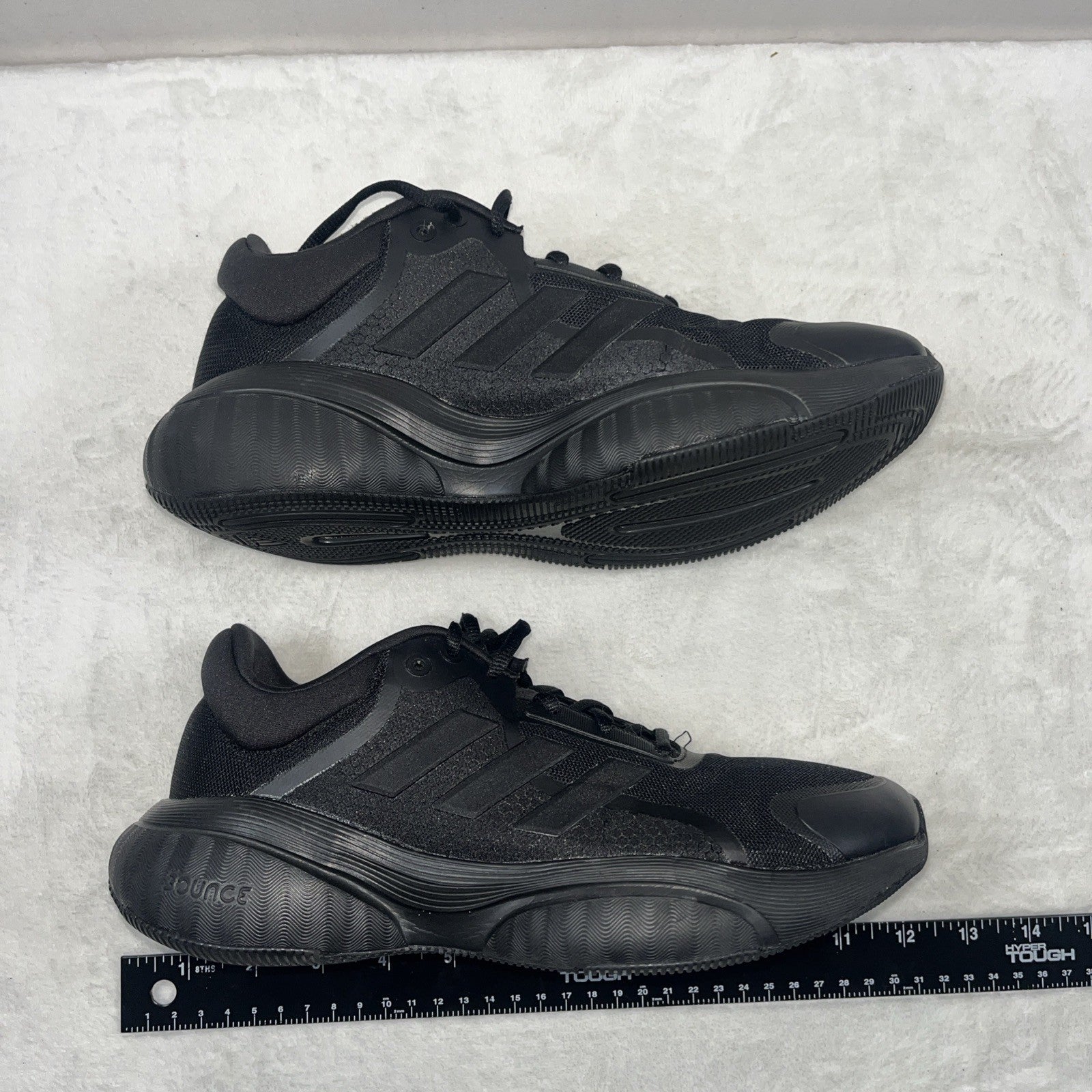 Adidas Bounce Shoes Women Black Athletic Sneakers Size 8 