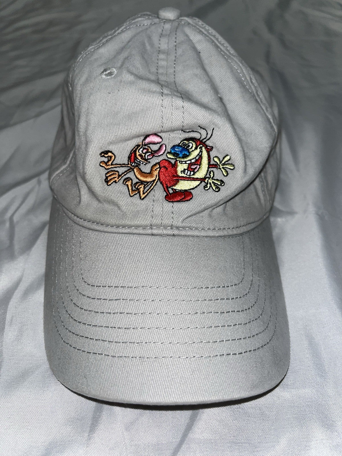Nickelodeon REN And Stimpy Adjustable Hat One Size Retro Gray