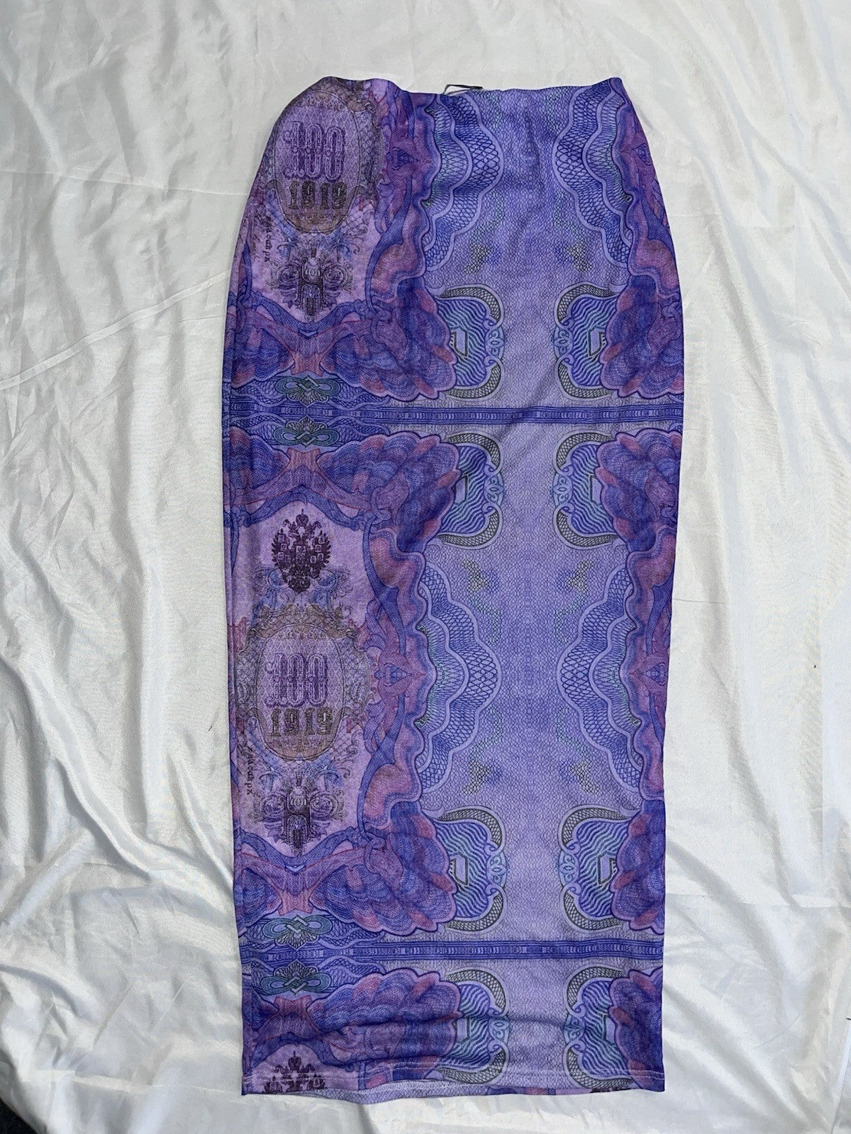 No Lies Mesh Skirt Set - Purple/combo