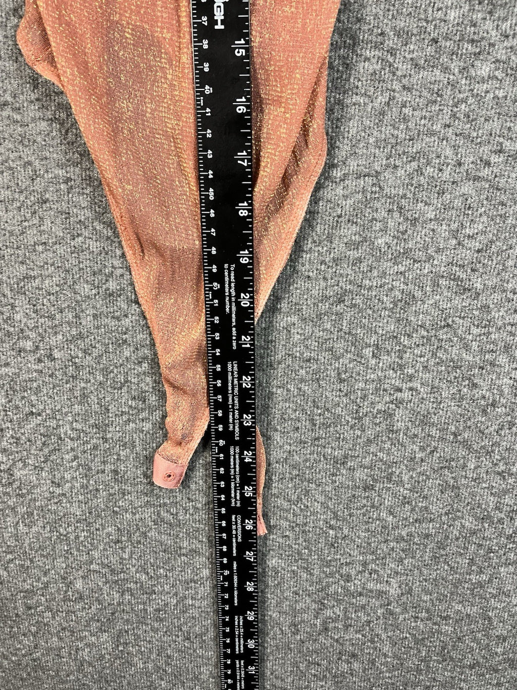 Bozzolo Velvet Glove Bodysuit in peach Mesh Medium Long sleeve 