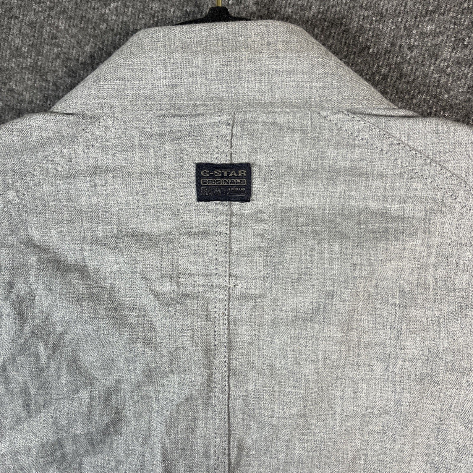 G star RAW men’s cargo shirt gray extra large button up polo longsleeve