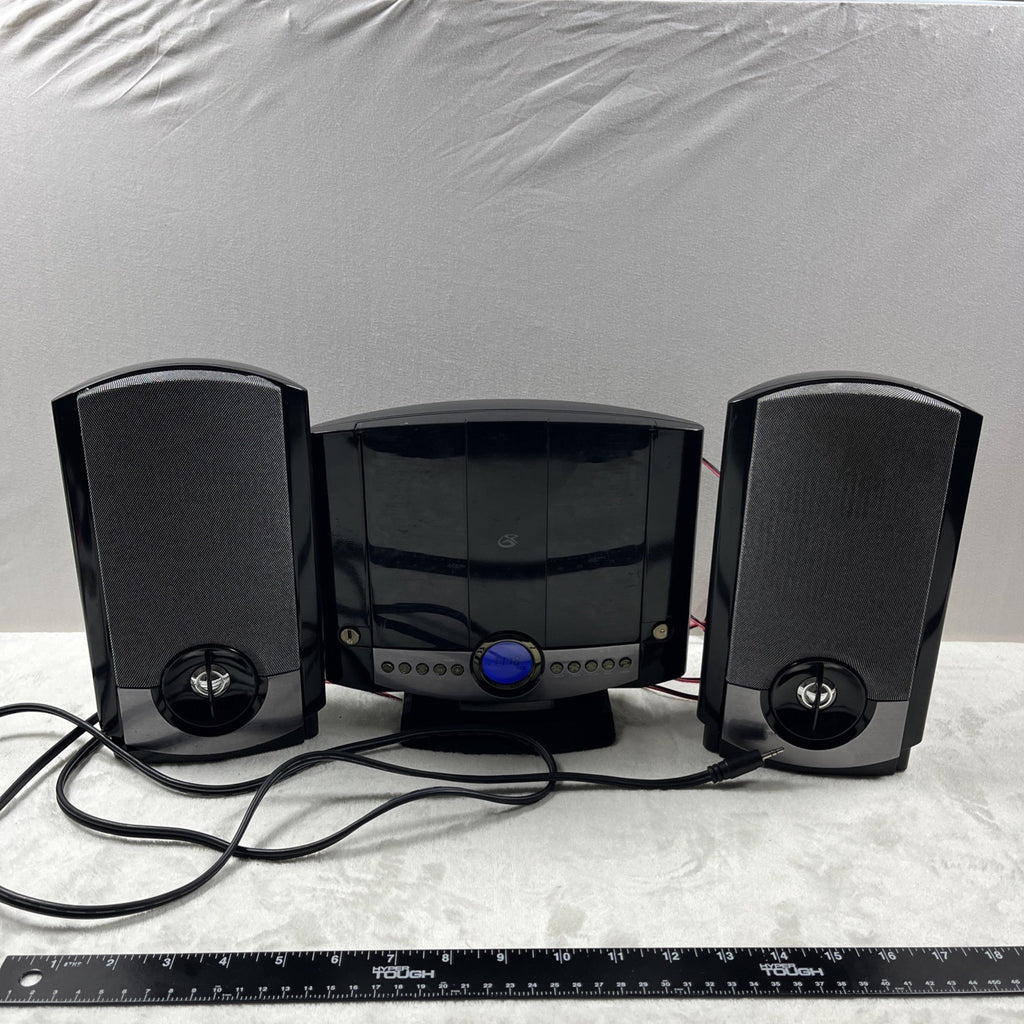 GPX HM3817DTBK Home Music System with Remote and AM/FM Radio black