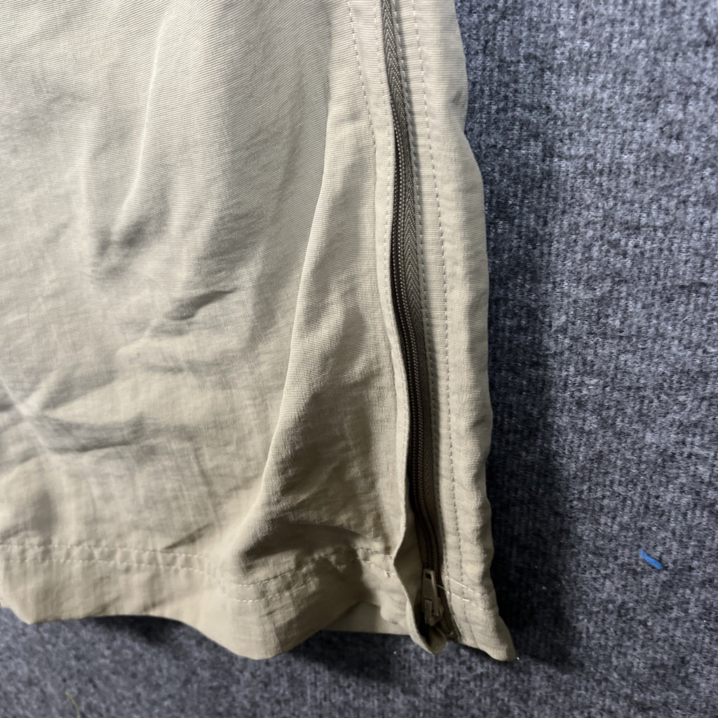 The North Face Tan Belted Nylon Convertible Hiking Cargo Pants/Short Men Size XL