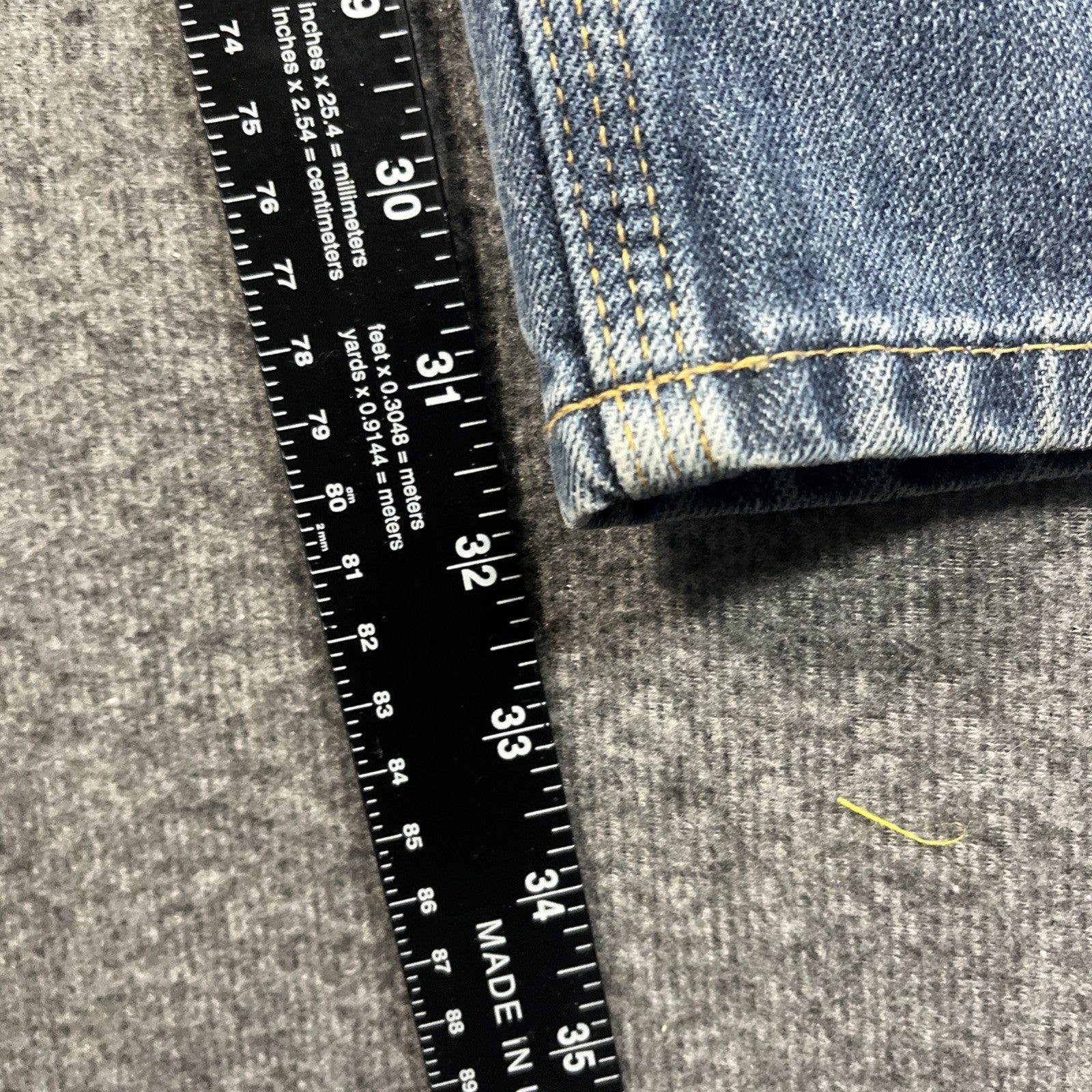 Carhartt Jeans Mens 42x32 Relaxed Fit Workwear Carpenter Utility Pockets Denim