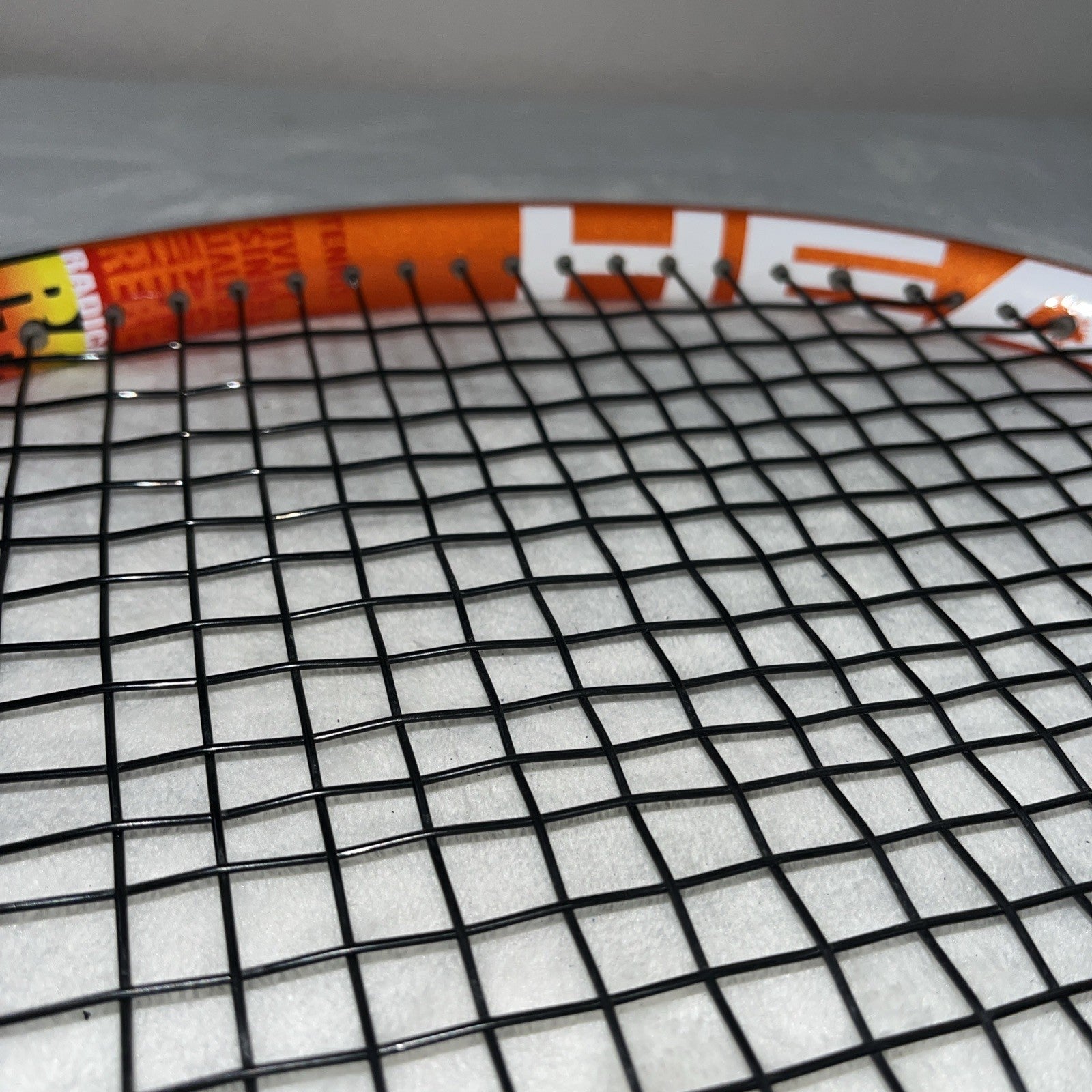 Head Radical Mp Graphene Tennis Racquet Orange Black Rubber Handle Lightweight 