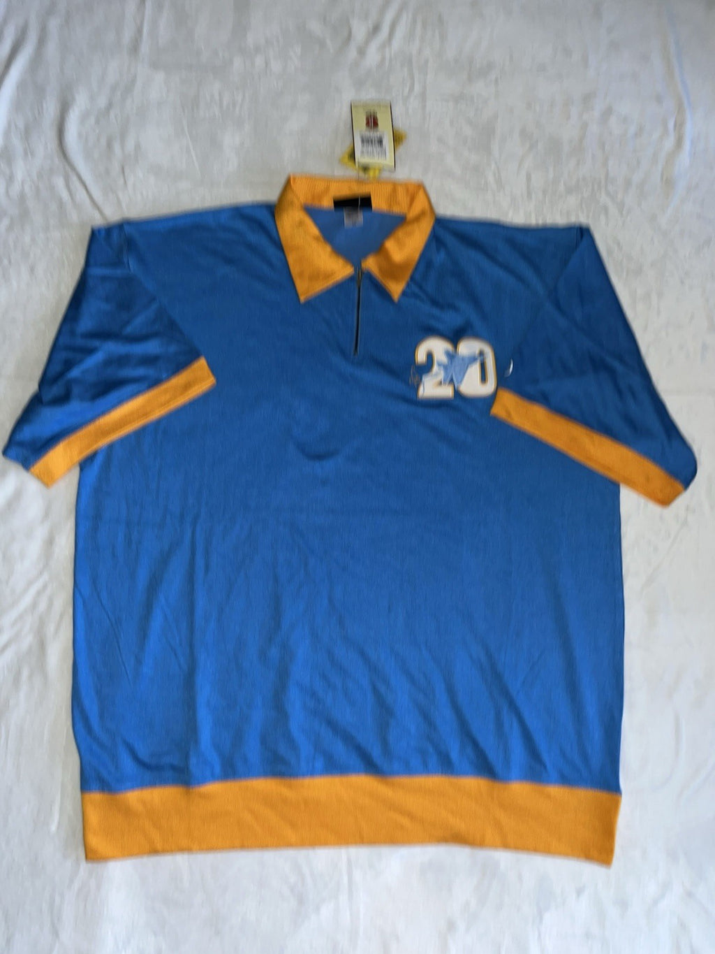 Stall & Dean Seattle Sonics Vintage Warm Up Shirt Jersey Men5XL Blue Basketball