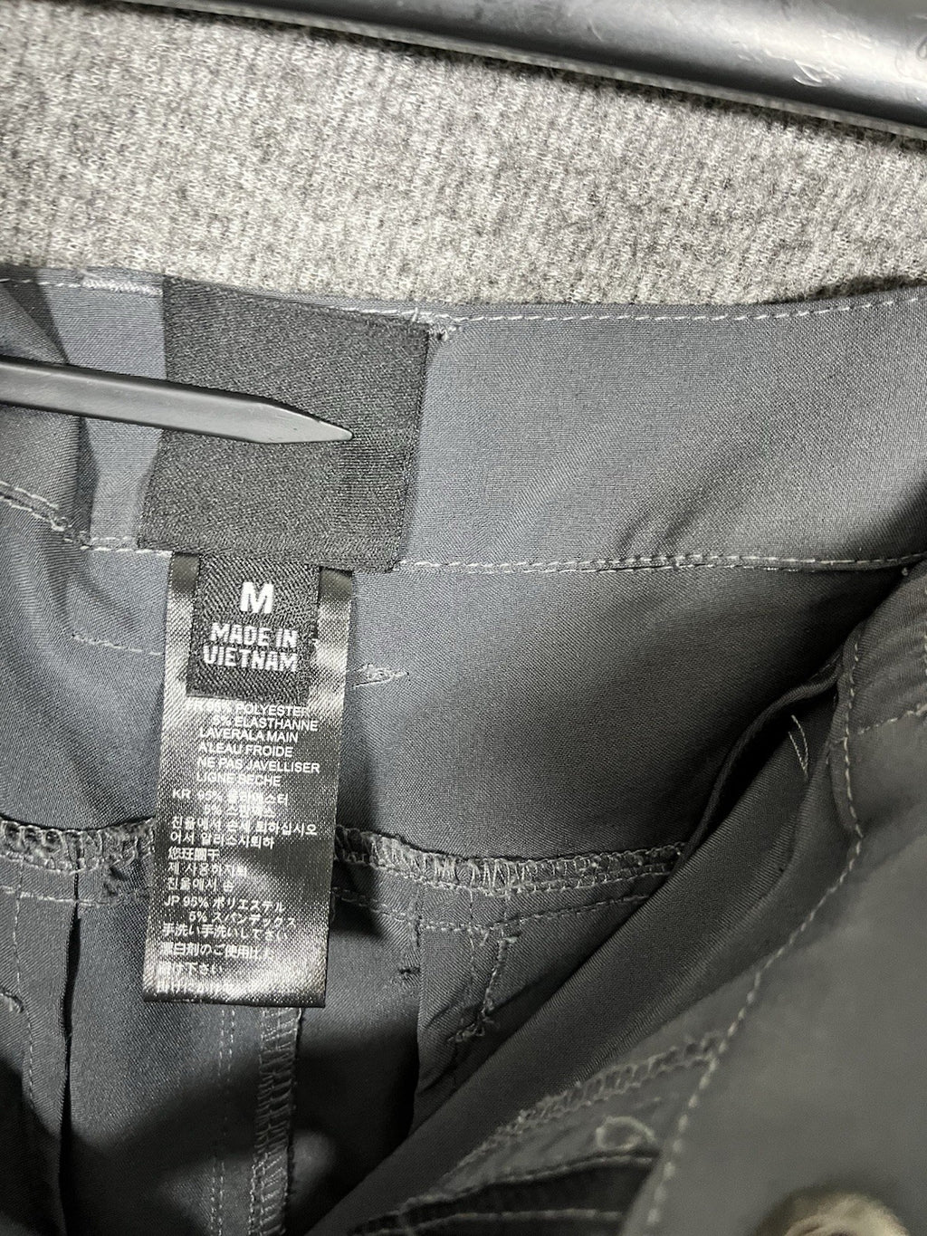 NORTH FACE Mens Cargo Shorts Gray Belted Size M Hiking Nature Active 9" inseam !