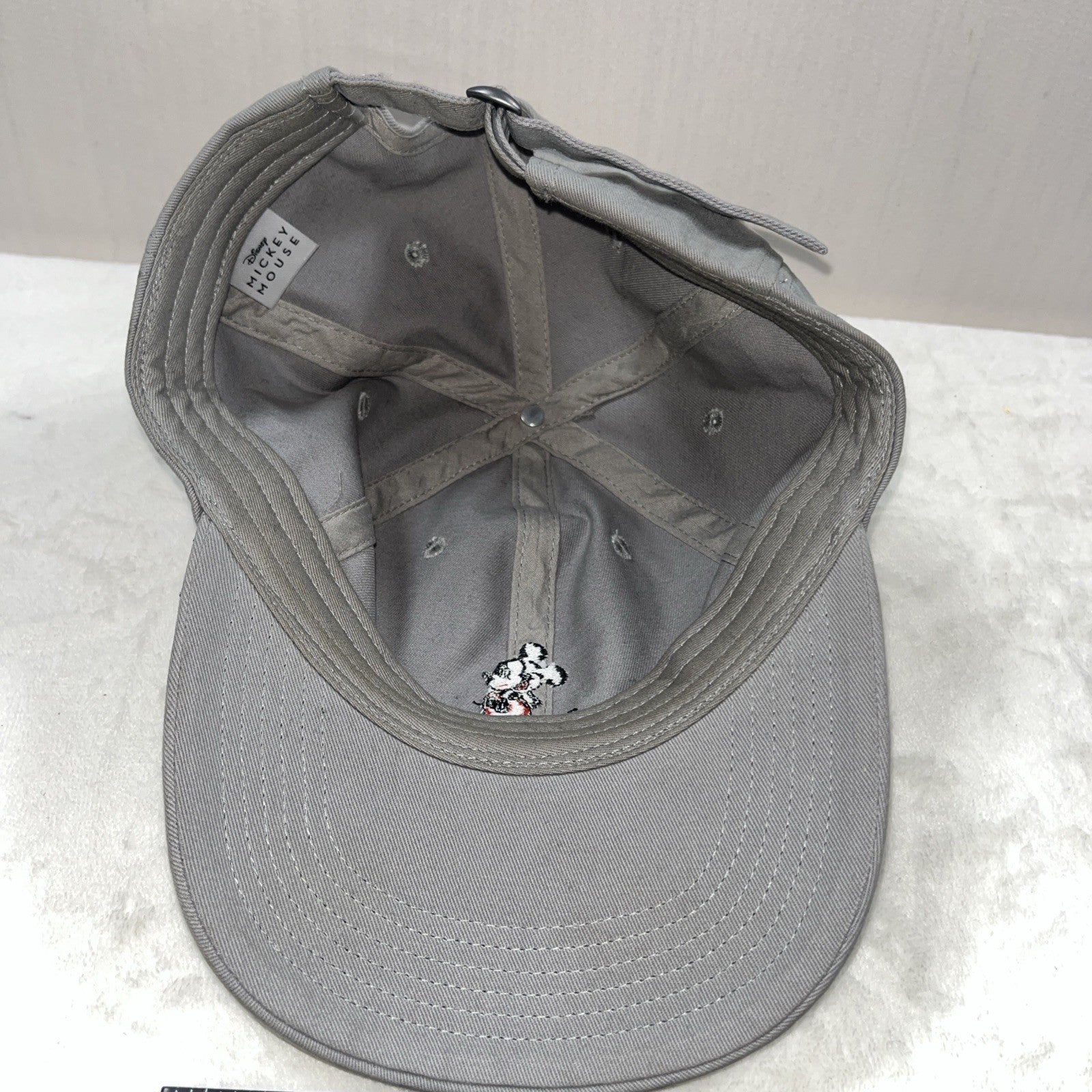Disney Mickey Mouse Hat One Size Adjustable Cotton Unisex GMC23456 Gray