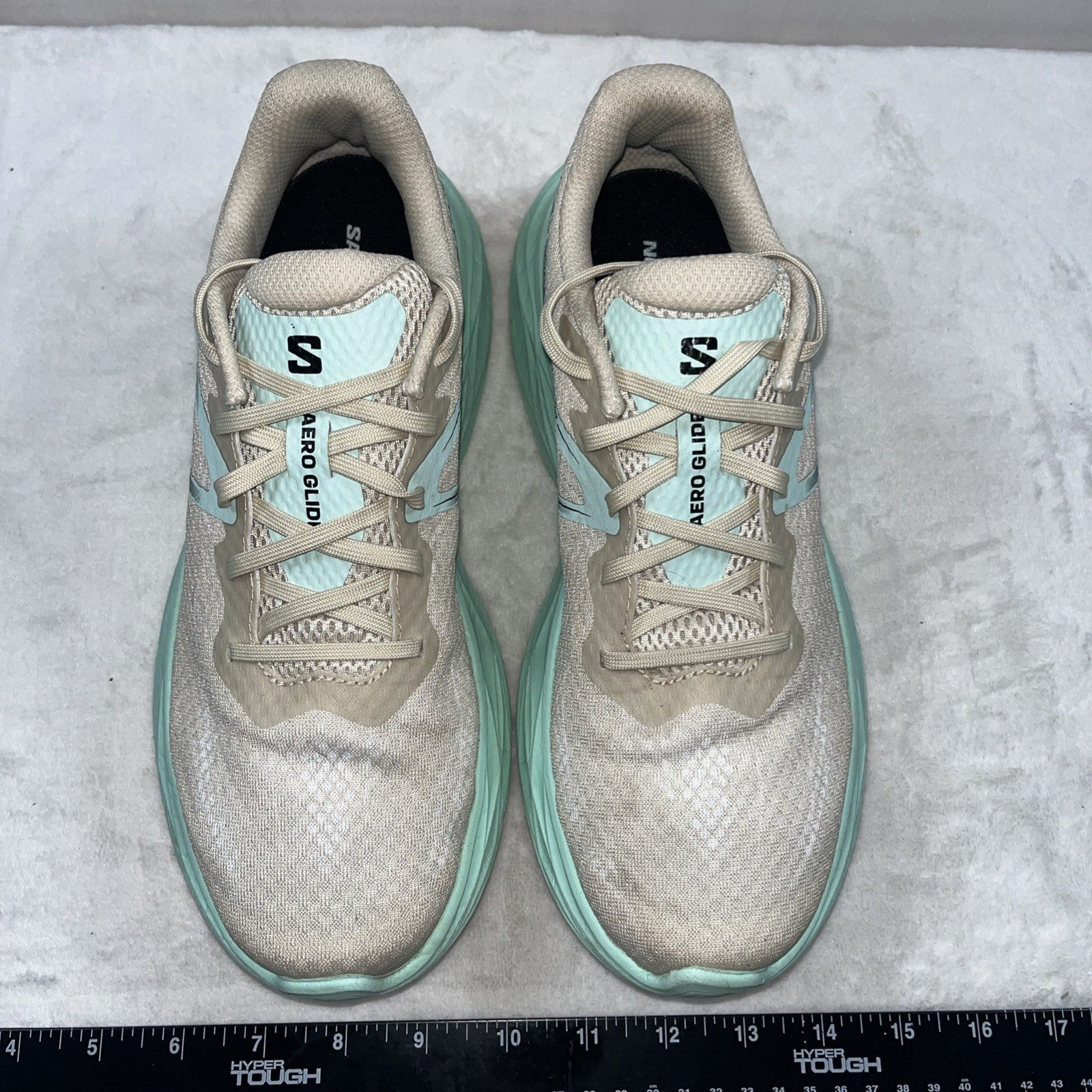 Salomon Aero Glide Granite Green Tan Size 8 Women’s Energy Foam