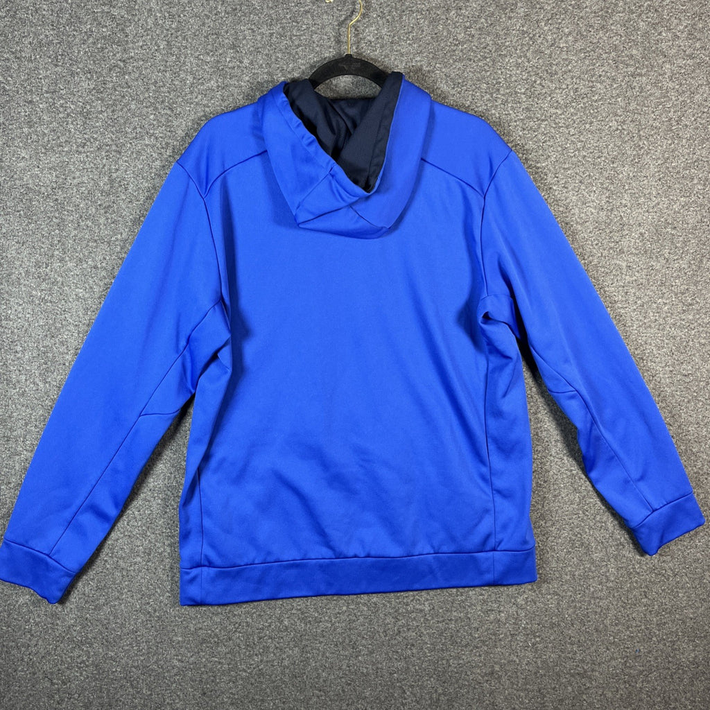 Nike blue thermal fit hoodie extra large men’s 100% polyester activewear pull on