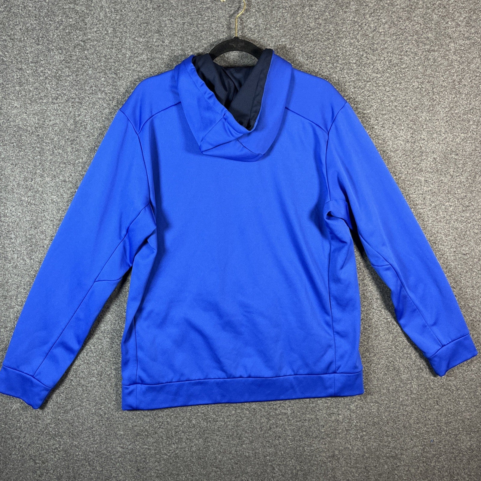 Nike blue thermal fit hoodie extra large men’s 100% polyester activewear pull on