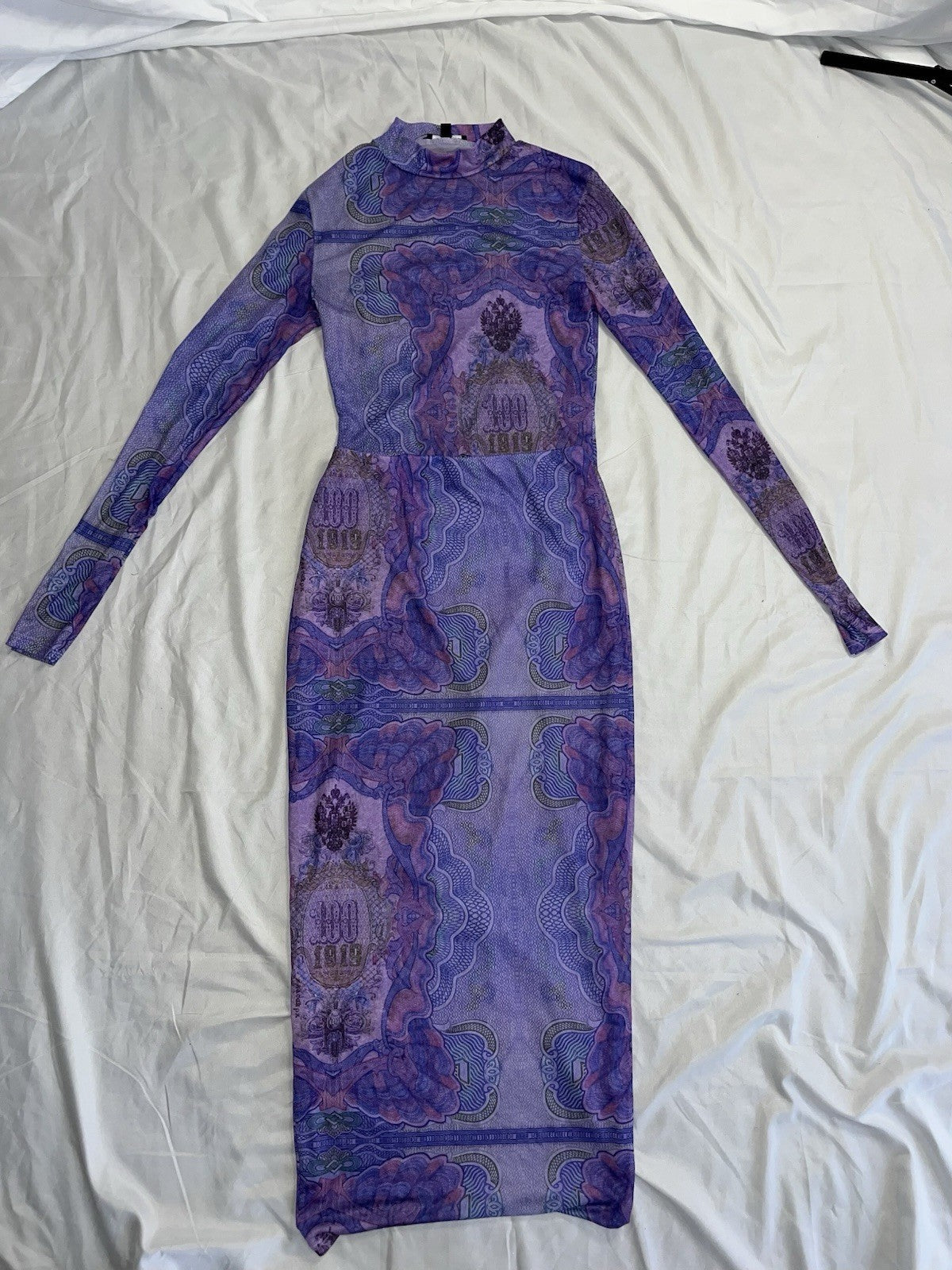 No Lies Mesh Skirt Set - Purple/combo