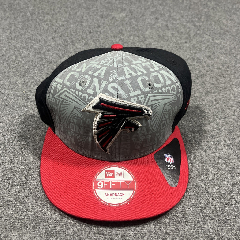 Atlanta Falcons 9Fifty Snapback Hat Cap NFL Red Black Gray Team Headwear MED-LG