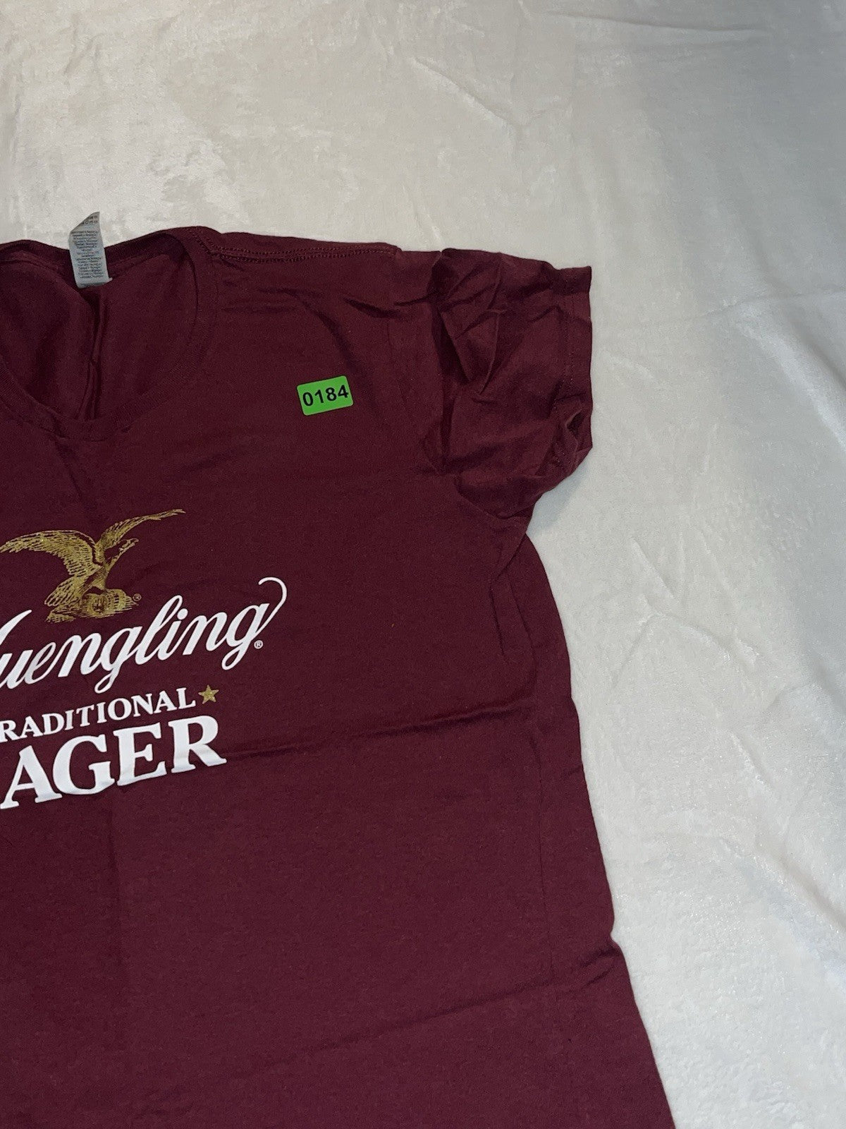 Yuengling Lager T Shirt Men’s Size Medium Burgundy Crew Neck 