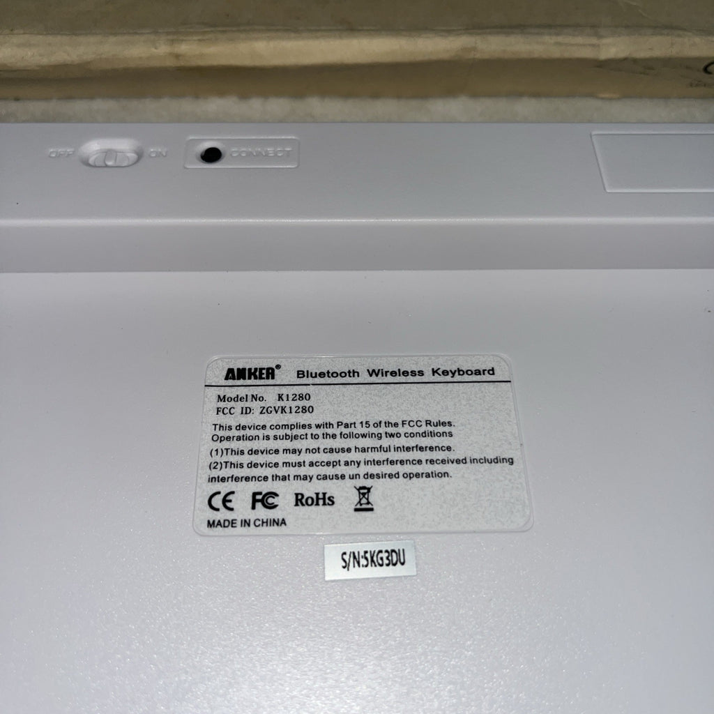 Bluetooth Wireless Keyboard Compatible With Mac Or Windows Silver QWERTY Battery