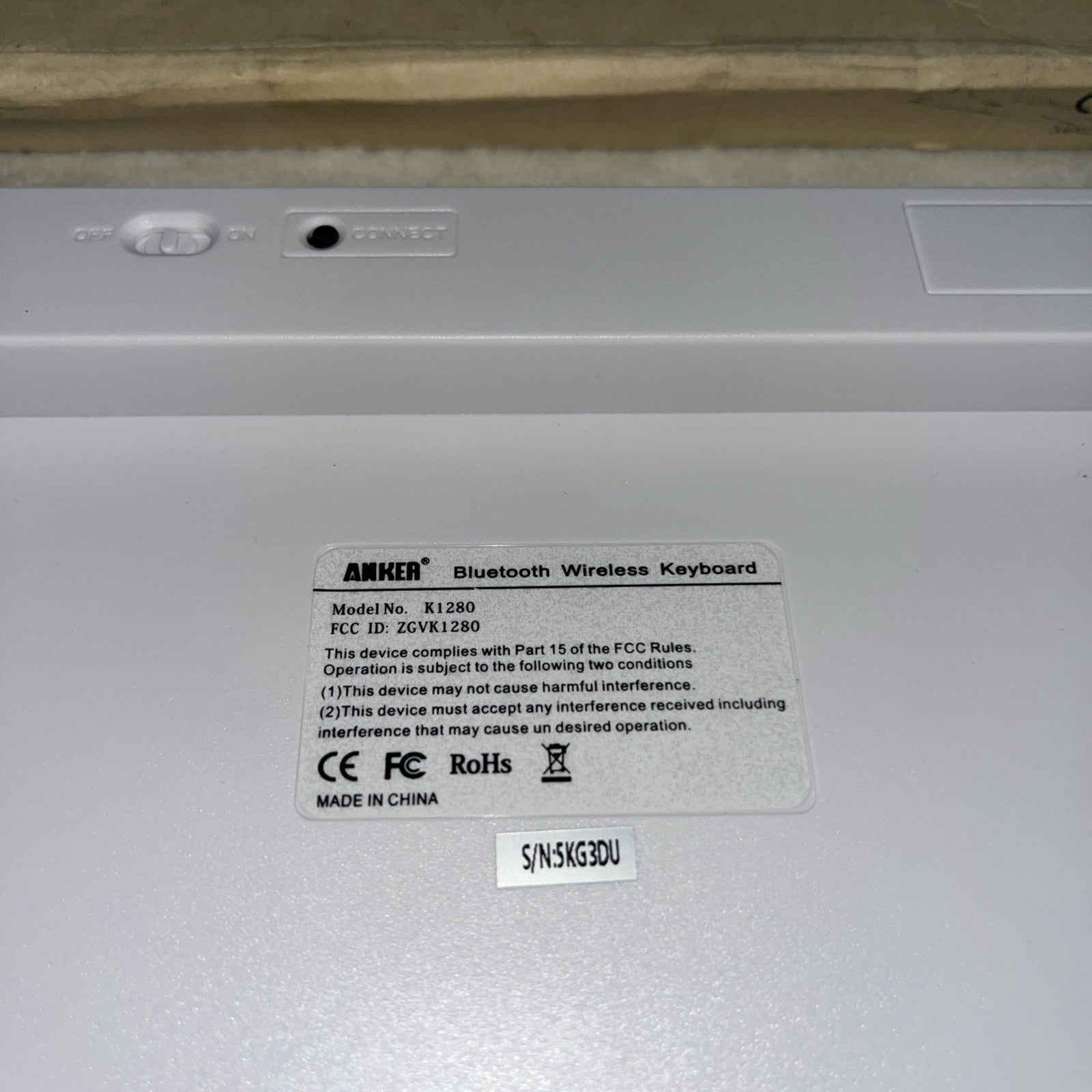 Bluetooth Wireless Keyboard Compatible With Mac Or Windows Silver QWERTY Battery