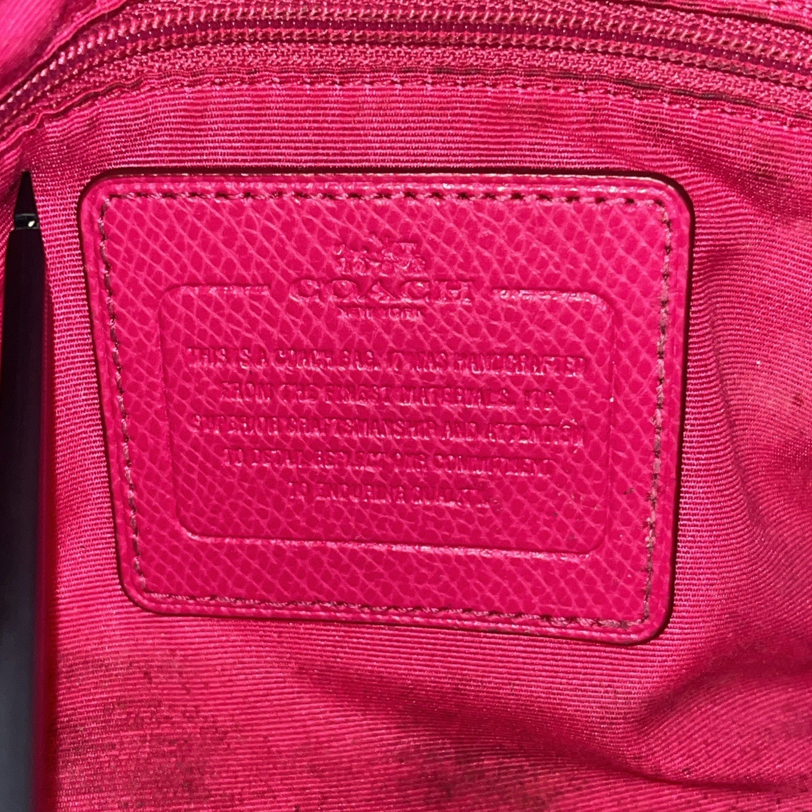 The Coach Crossgrain Pink Mini Bennett Satchel is a crossbody handbag purse