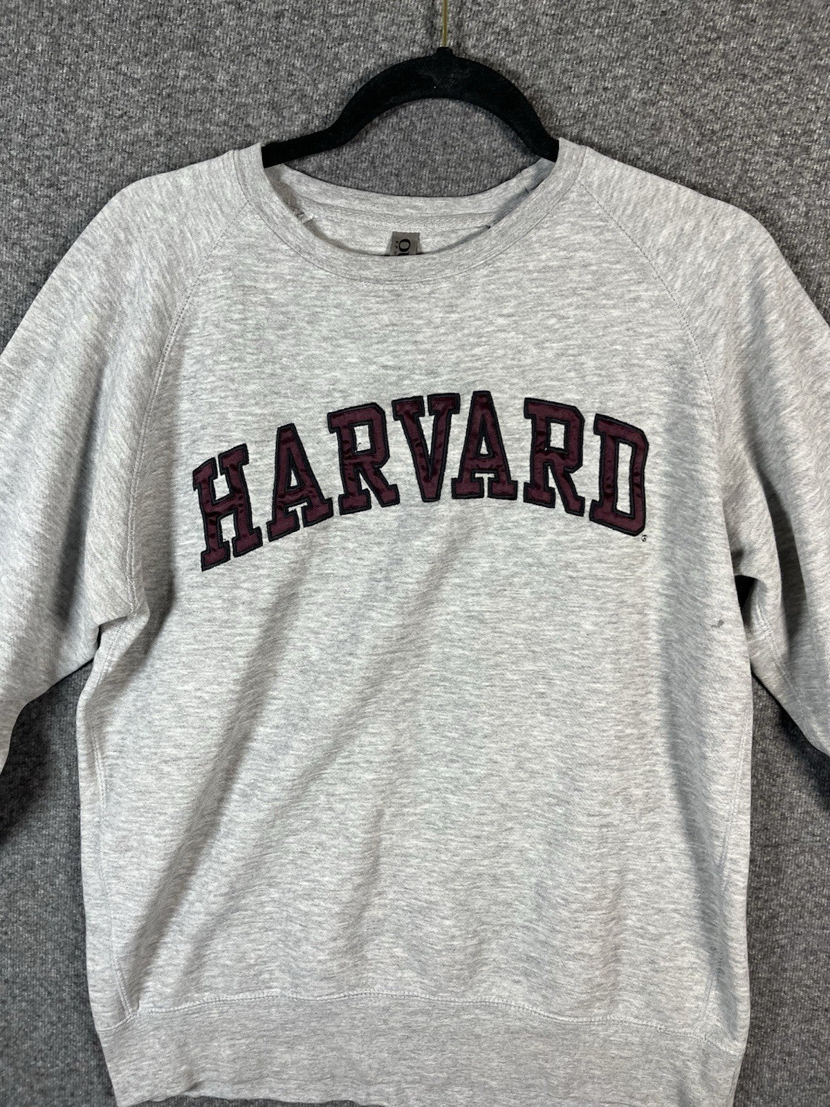 Vintage Harvard Sweat Shirt Long sleeve Gray M Pullover Crew Neck Fleece Lined