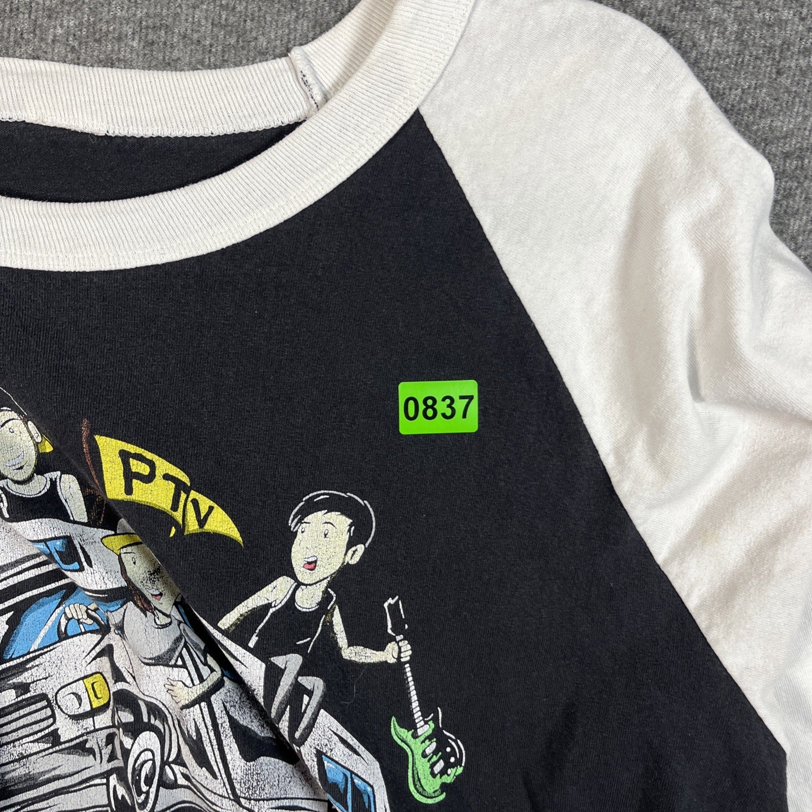 Pierce The Veil Baseball Tee Men’s 3/4 Sleeves XL Men’s Crew Neck 