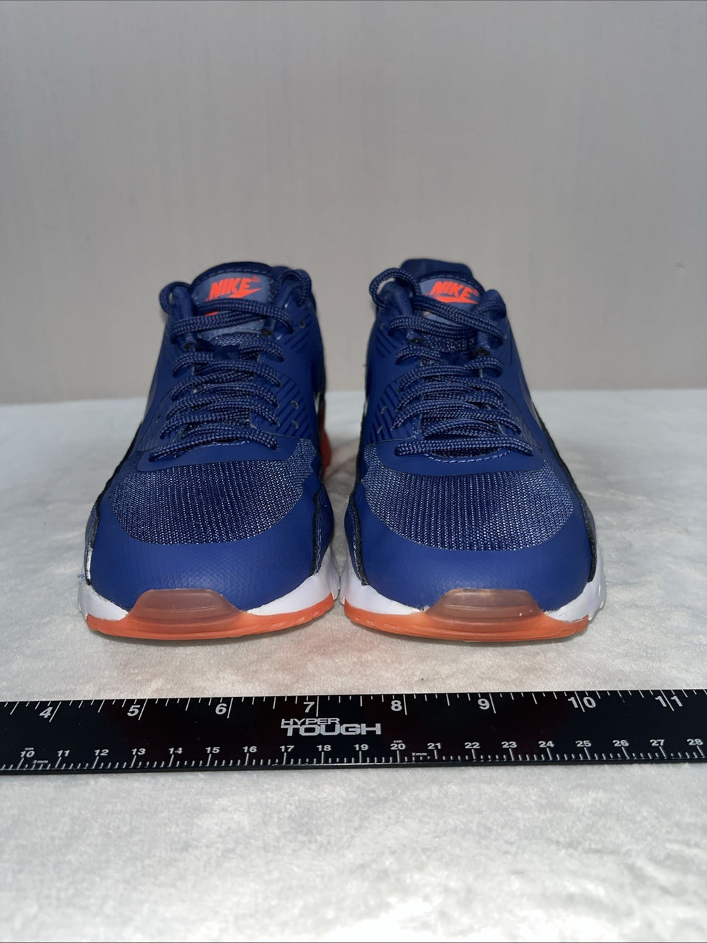 Nike Air Max 90 Essential Blue White Womens Athletic Shoe Size 7.5 Lace Up 