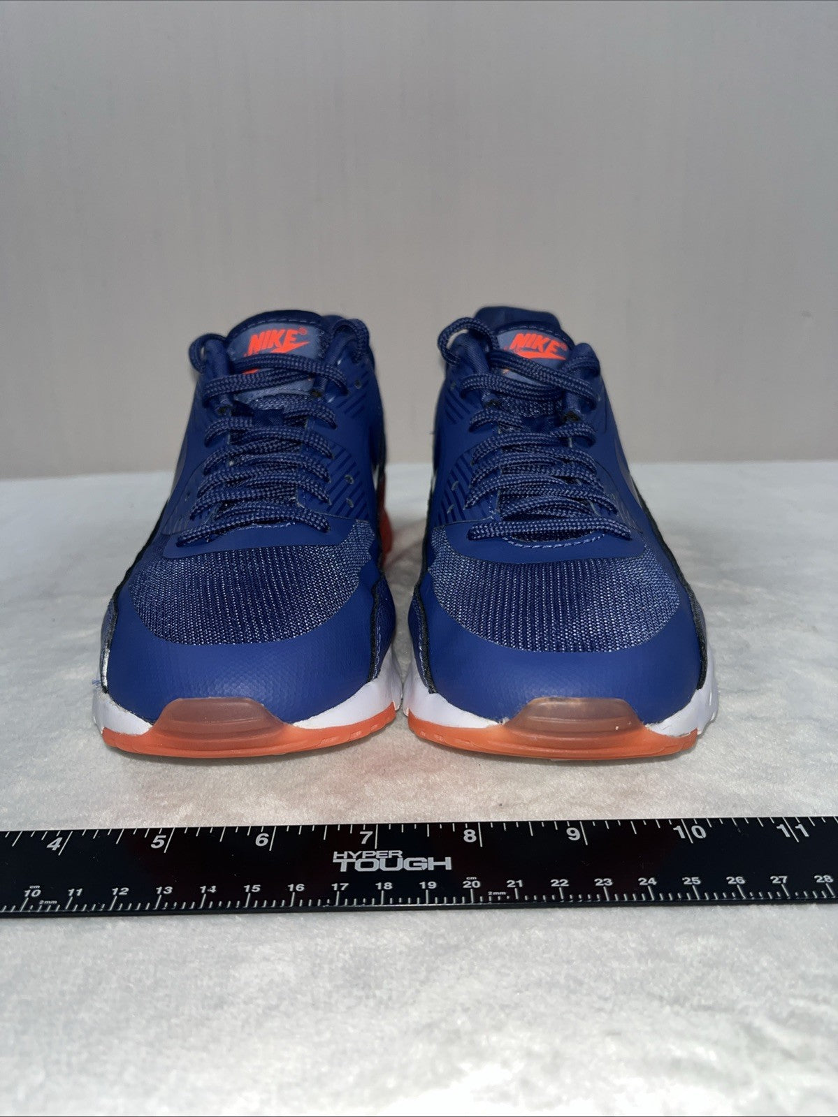 Nike Air Max 90 Essential Blue White Womens Athletic Shoe Size 7.5 Lace Up 