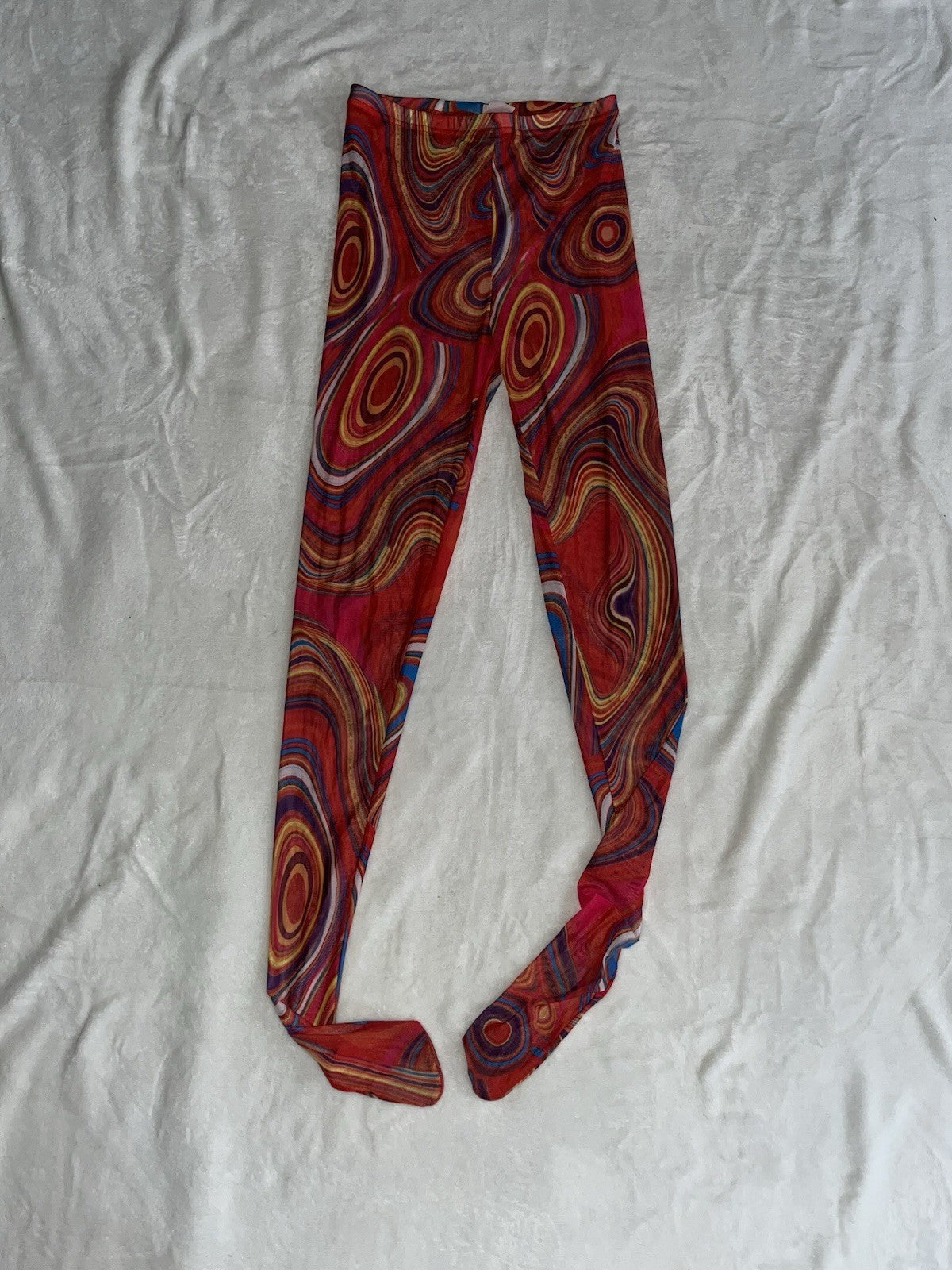 Women’s Mesh Multicolor Pants Size Small Stylish 