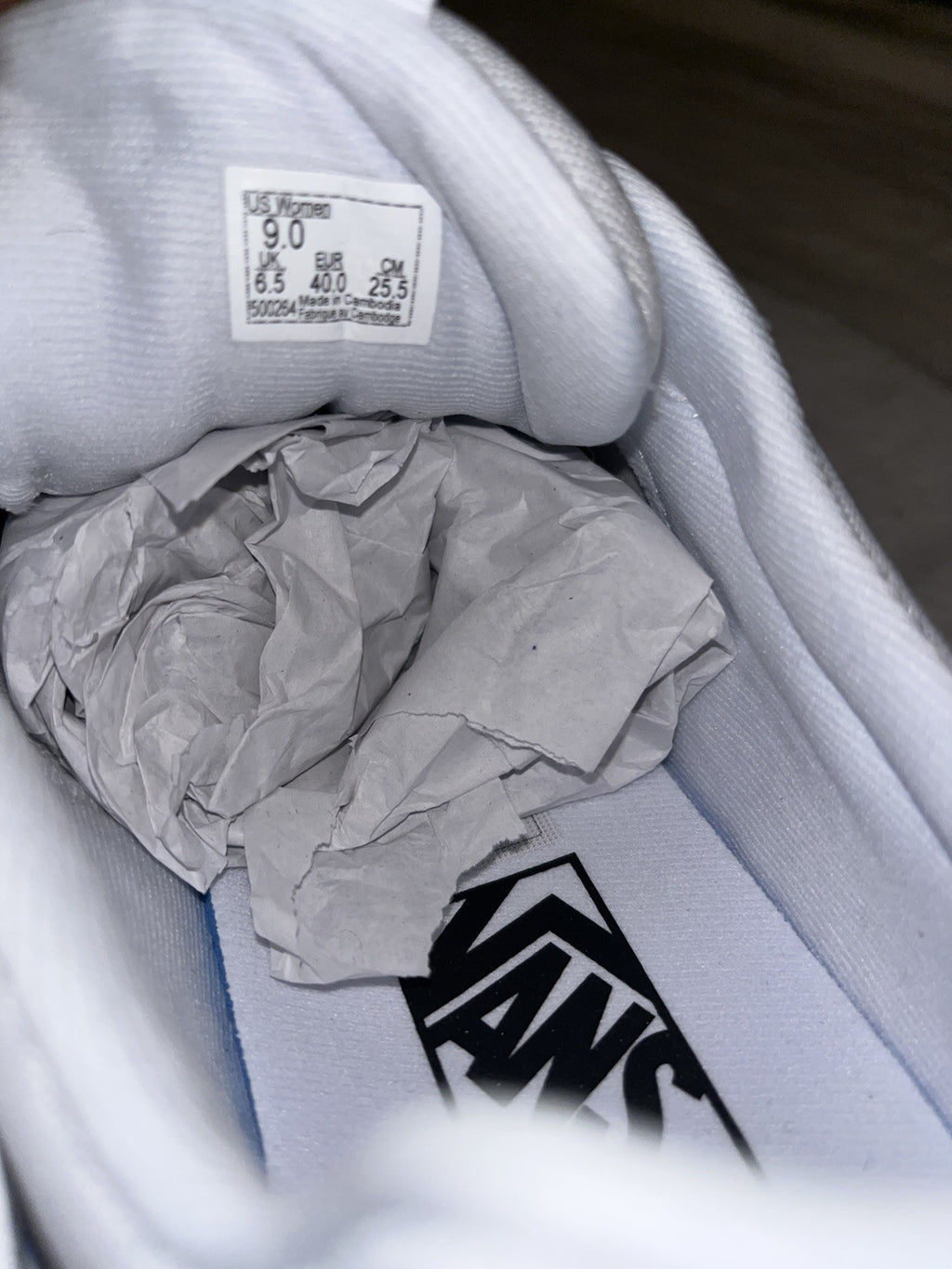 Size 9 - VANS Ward Ivory