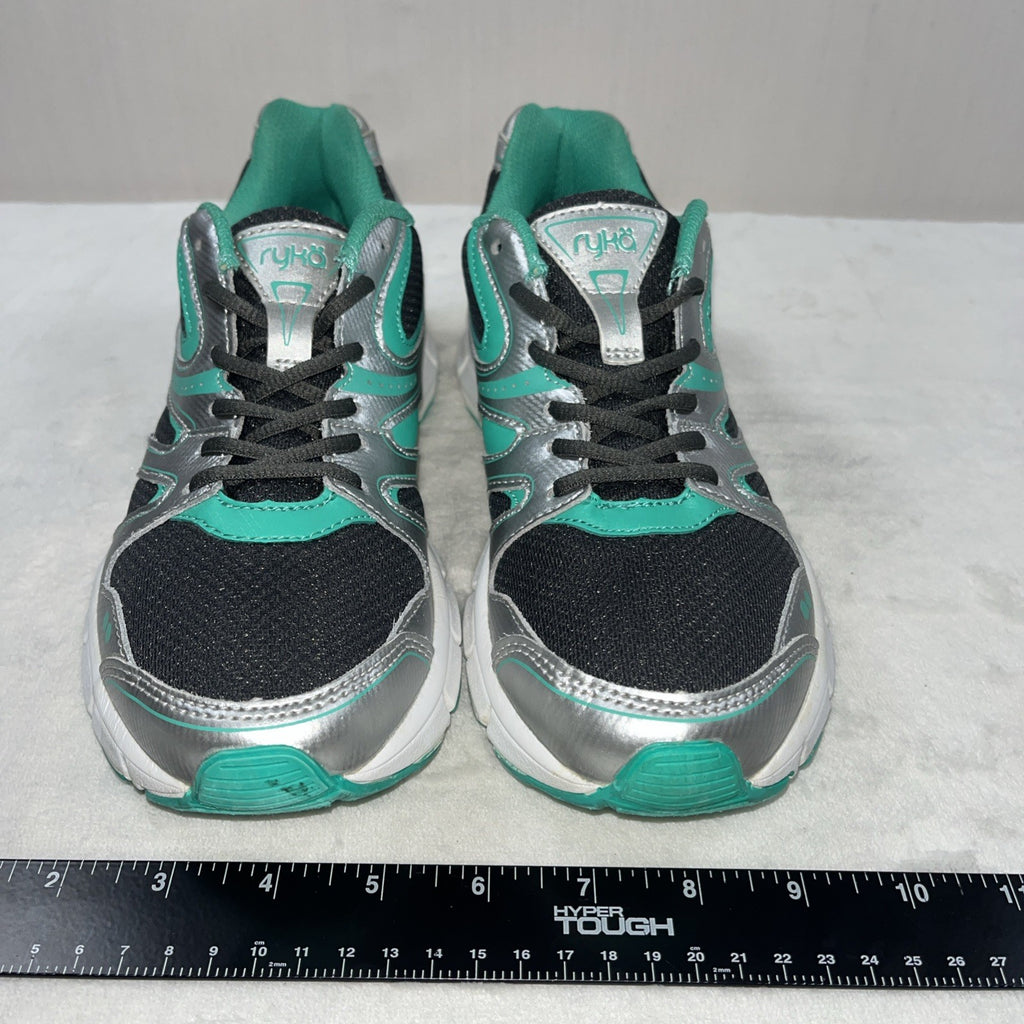 Ryka Women’s Resolute Smt Running Shoes green Silver White Memory Foam Size 8