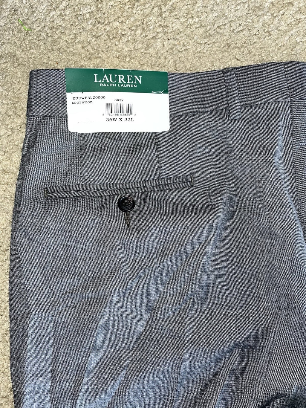 Polo Ralph Lauren Edgewood Dress Pants Grey, Size 36Wx32L  NWT