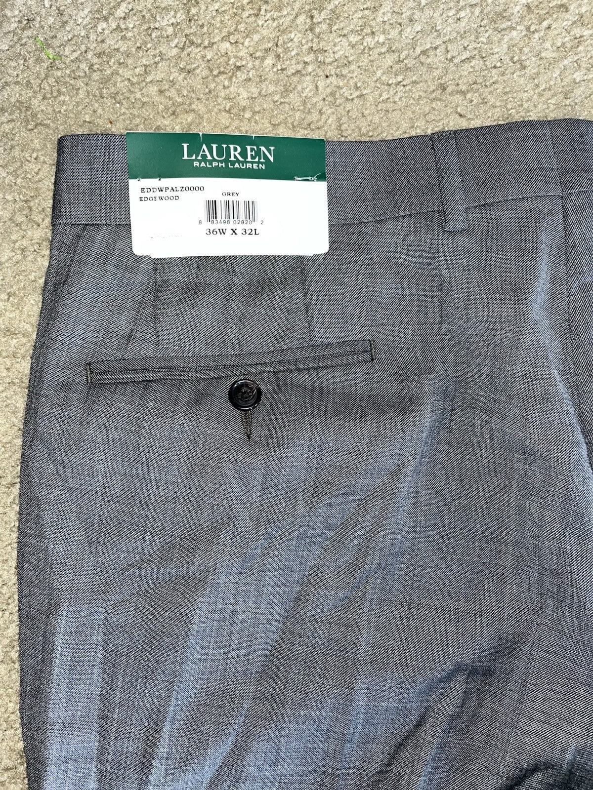 Polo Ralph Lauren Edgewood Dress Pants Grey, Size 36Wx32L  NWT