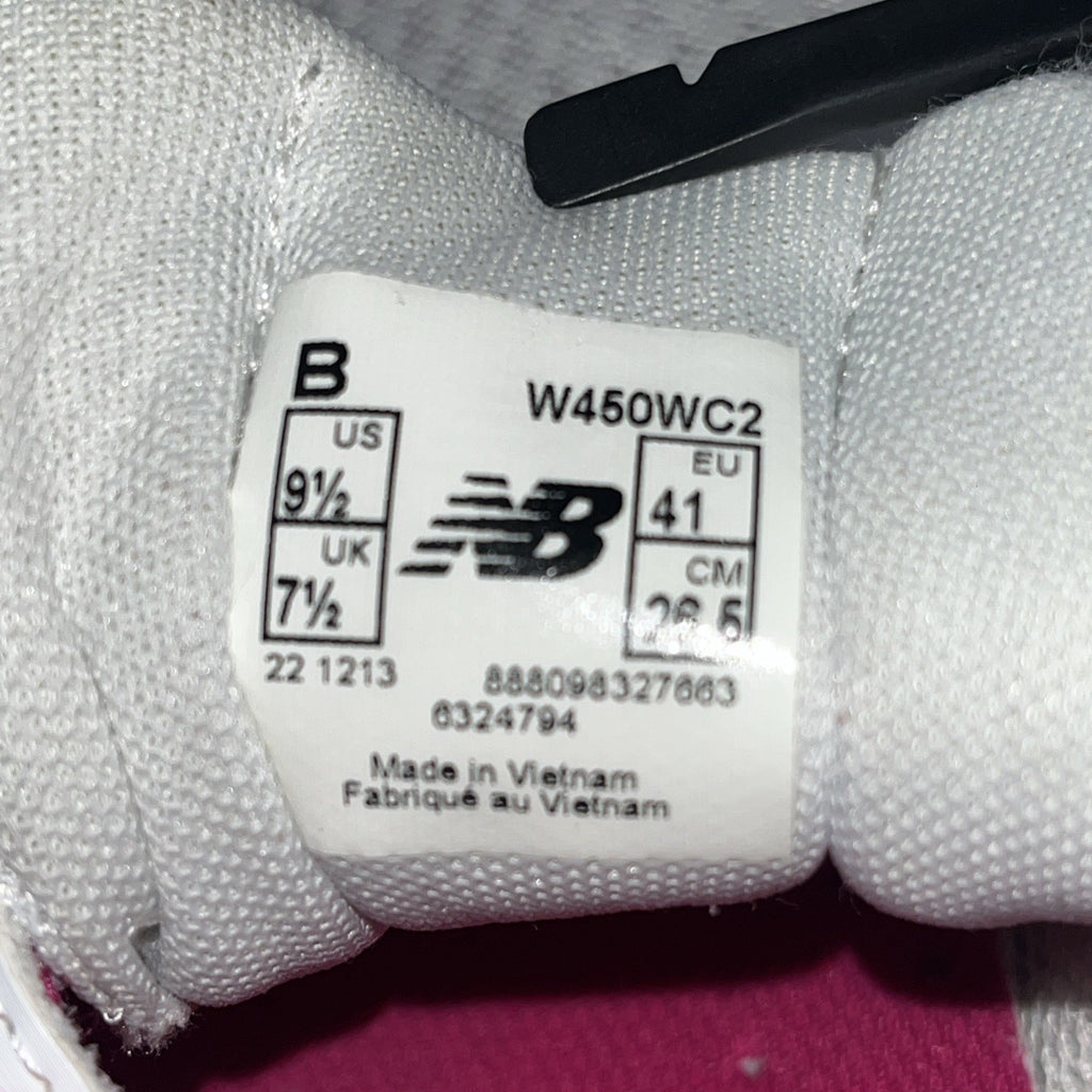 New Balance 450v2 Womens Running Shoes White Pink Size 9 1/2 