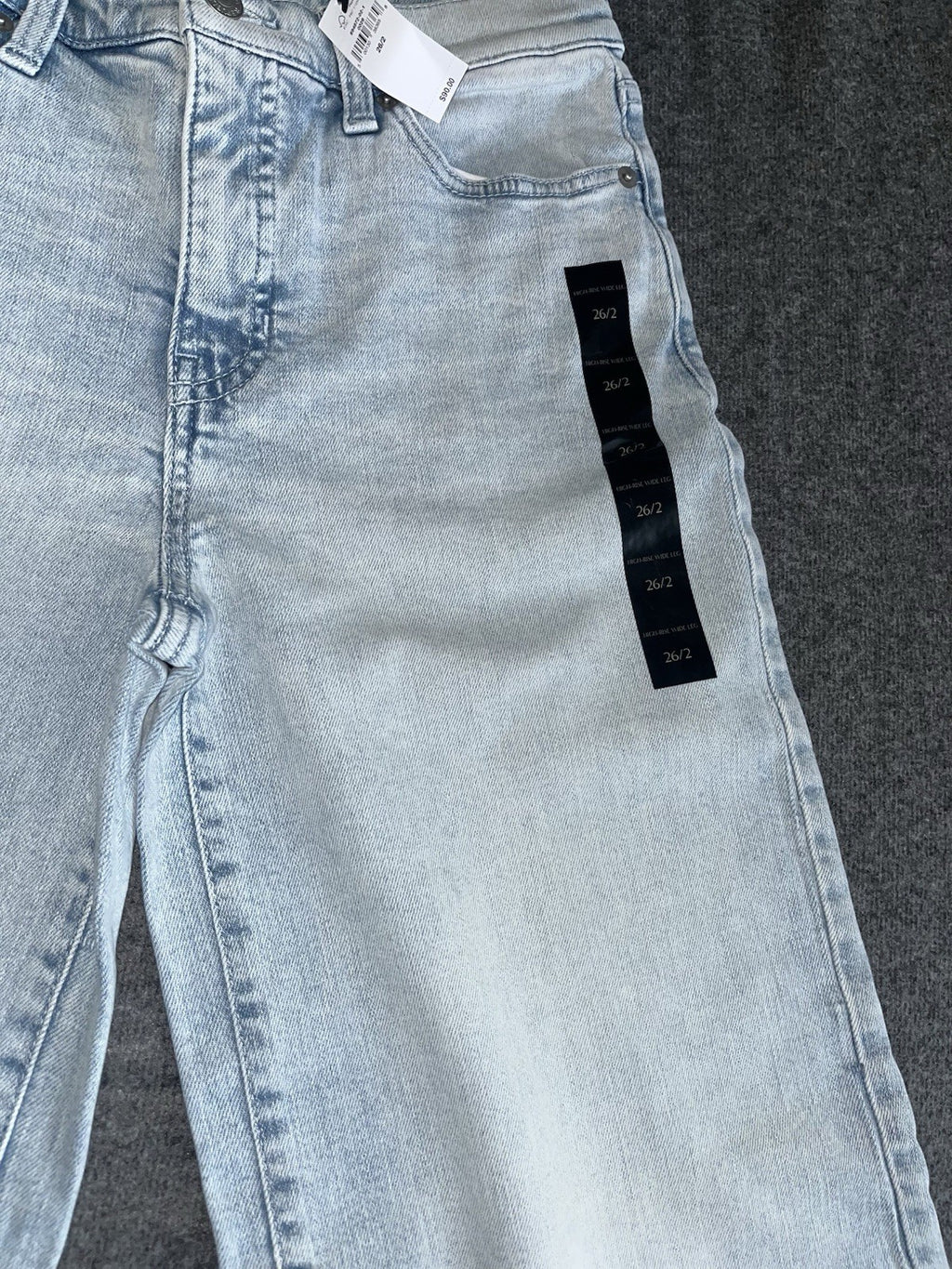 Banana Republic High-Rise Wide Leg Jeans Women’s 26/2 Stone Washed NWTs