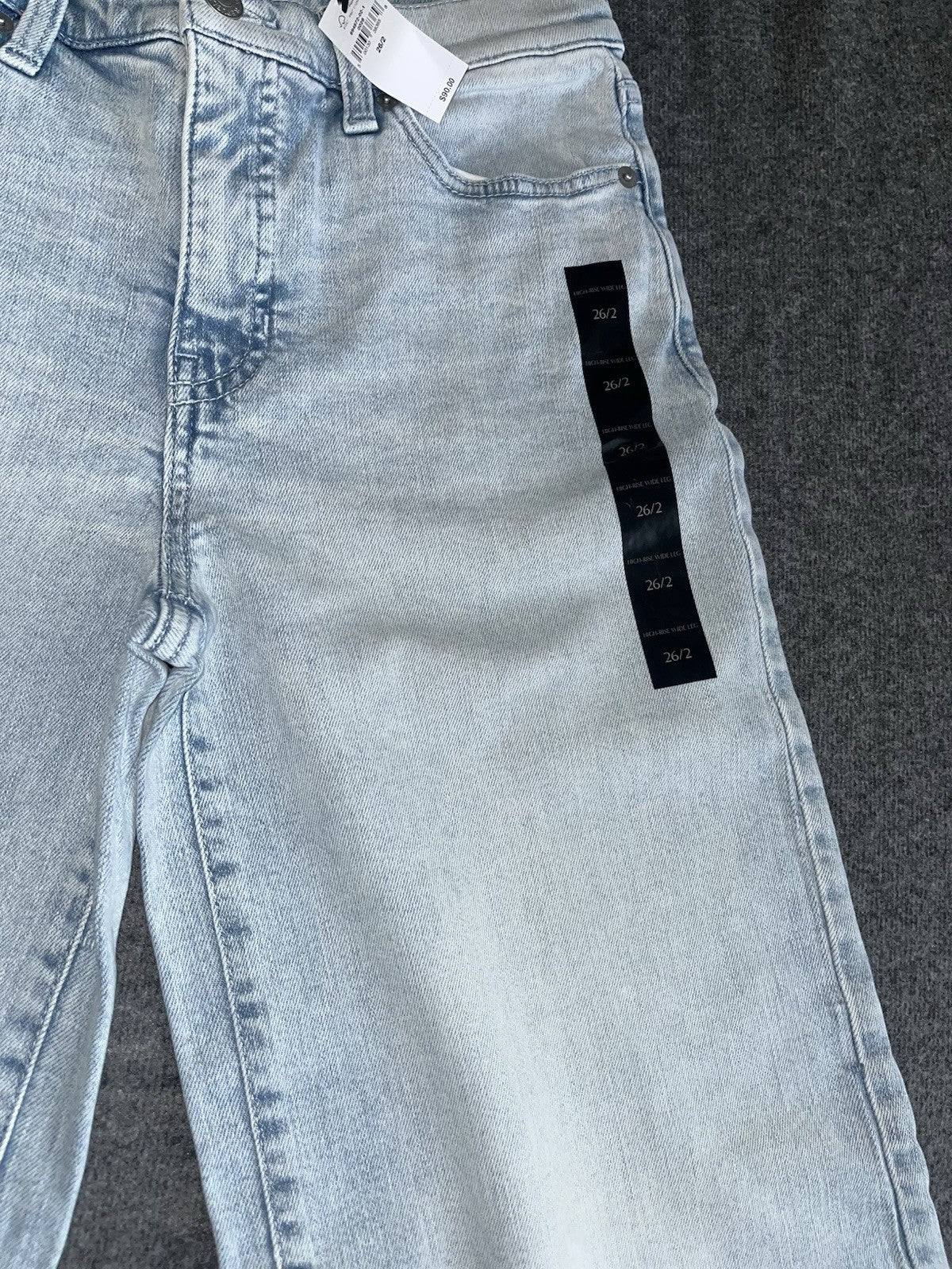 Banana Republic High-Rise Wide Leg Jeans Women’s 26/2 Stone Washed NWTs