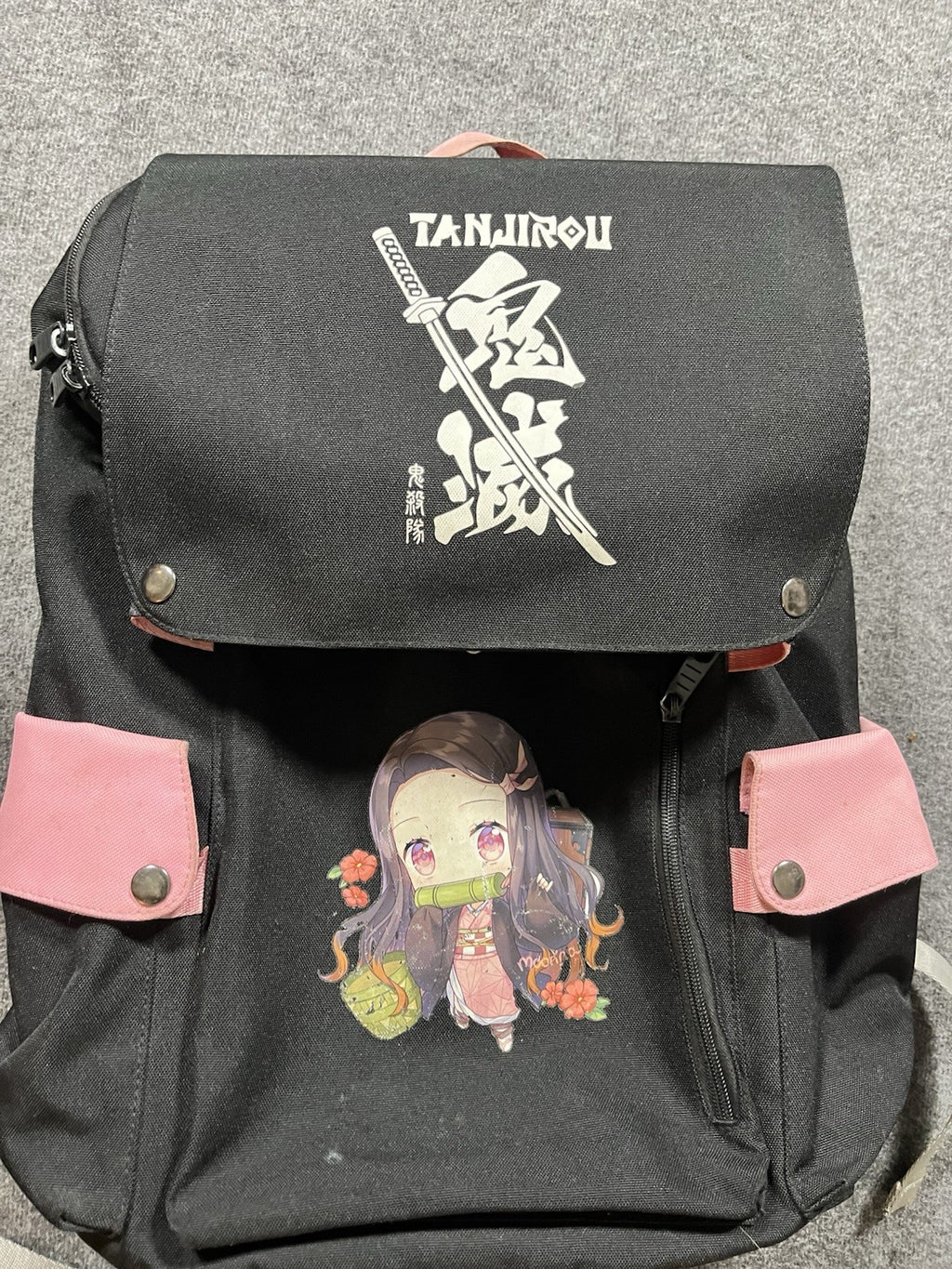 Demon Slayer Backpack Anime Student School Bag Shoulder Bag Travel Bag Gift