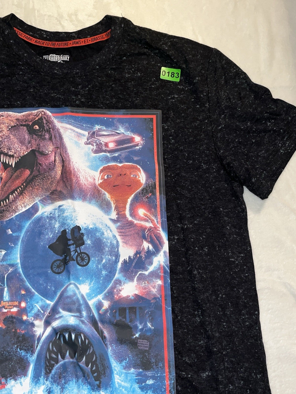 Black Universal Studios Graphic T Shirt Crew Neck Men’s Large 