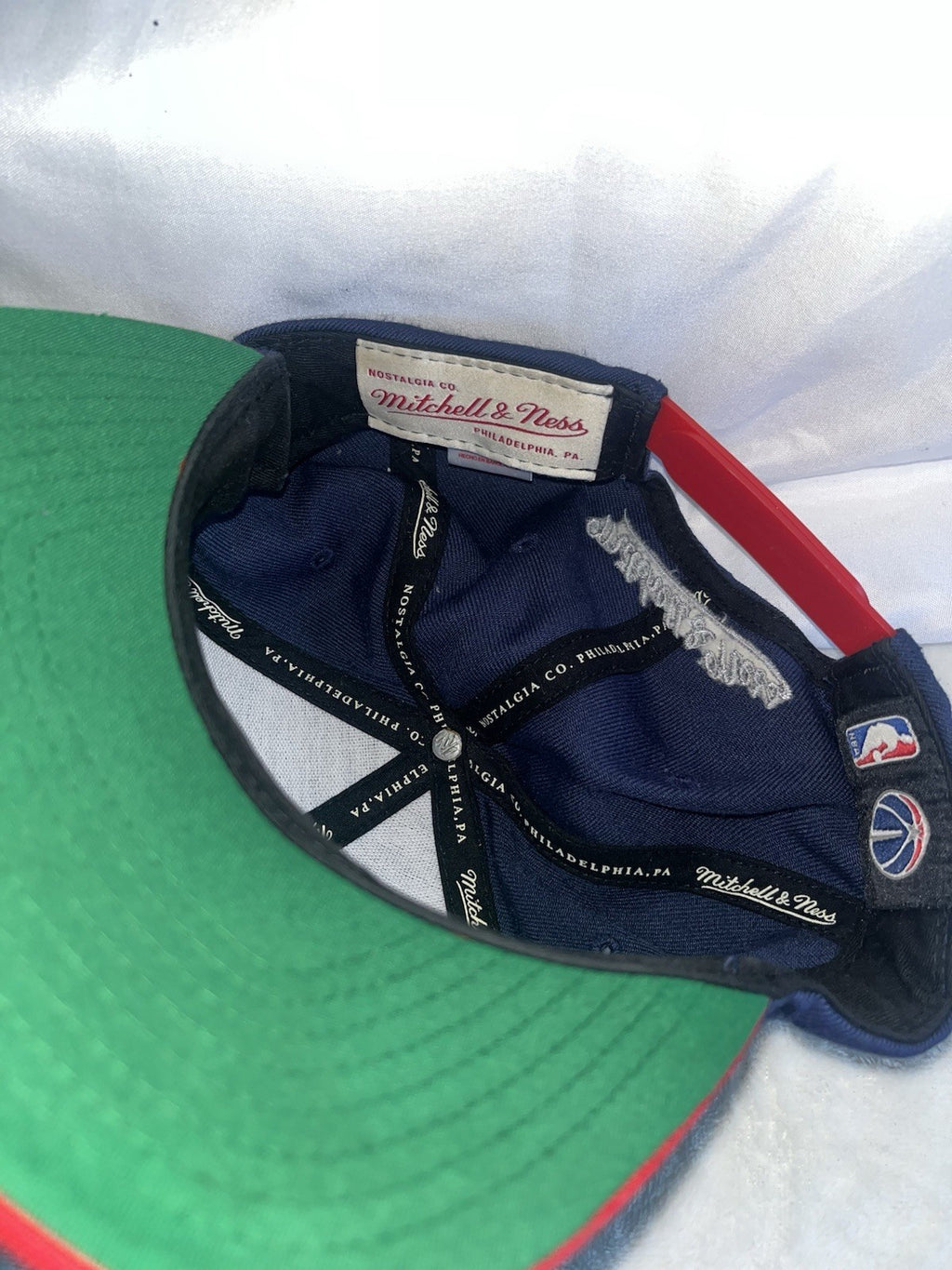 Michel and Ness Washington Wizards SnapBack Cap Adjustable One Size